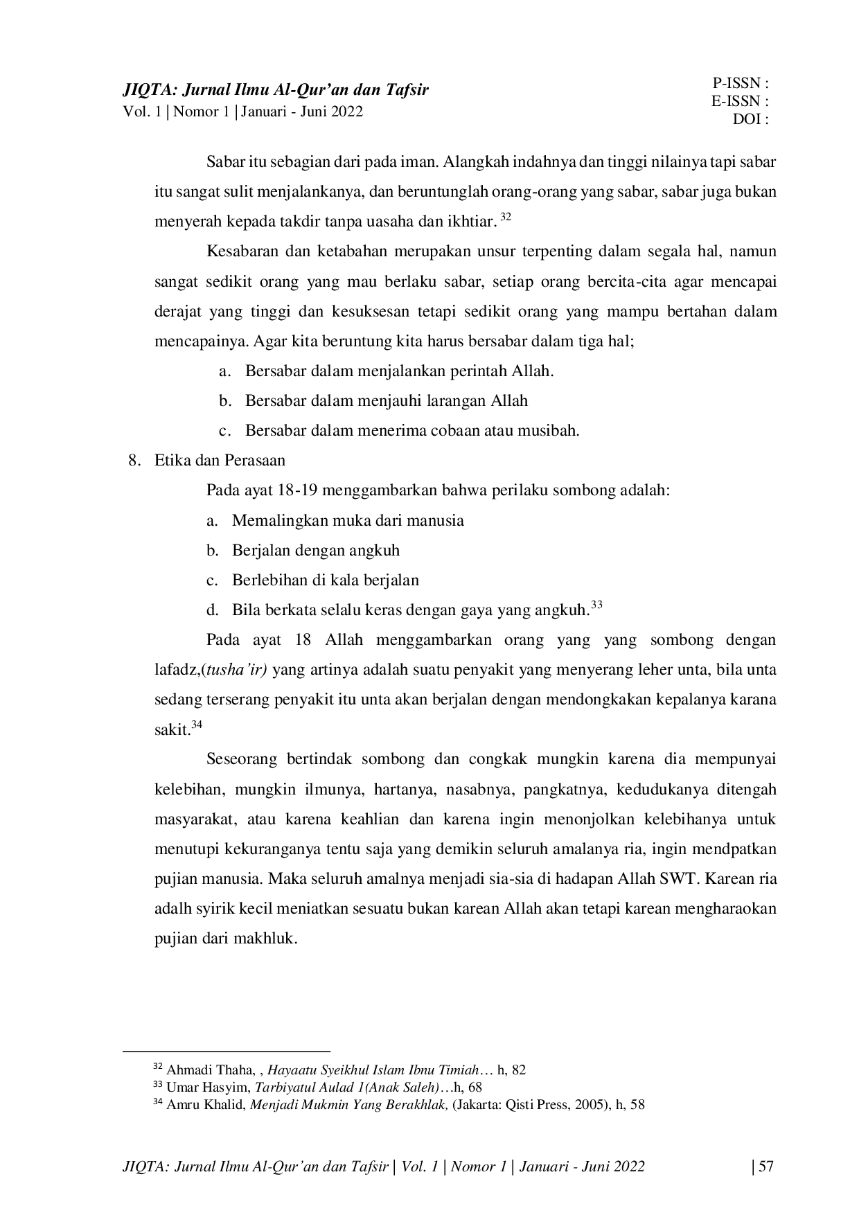 JURIS Unsur Paedagogis Dalam Al Quran Studi Deskriptif Surat Lukman Ayat 12 19