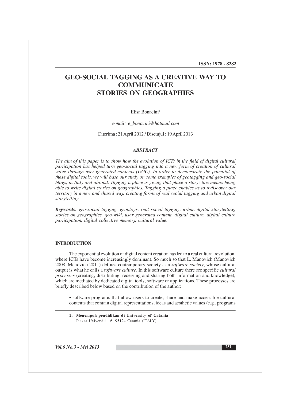 juris Geo Social Tagging As A Creative Way To Communicate Stories On Geographies