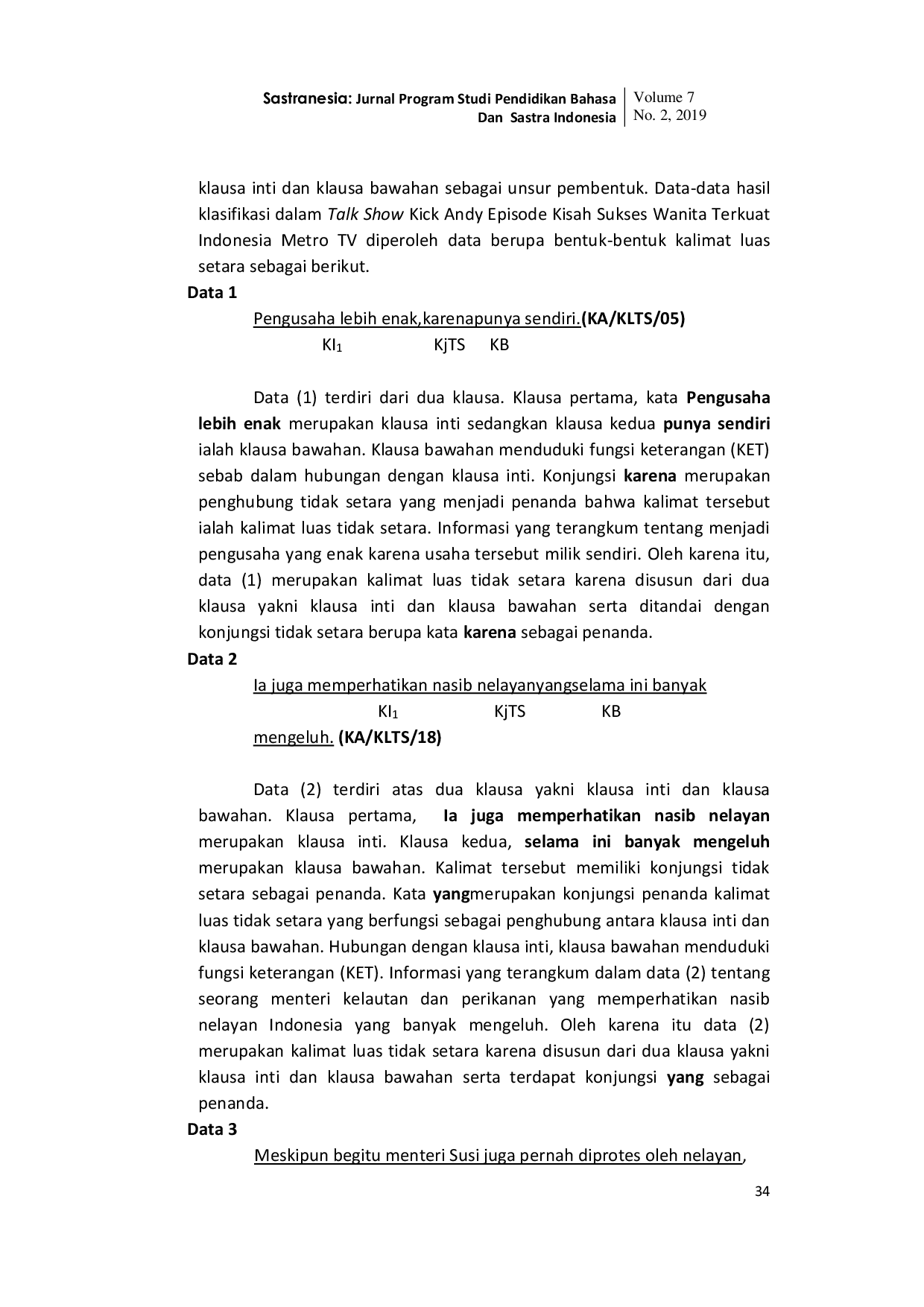 JURIS Kalimat Luas Dalam Talk Show Kick Andy Episode Kisah Sukses Wanita Terkuat Indonesia Di Metro TV