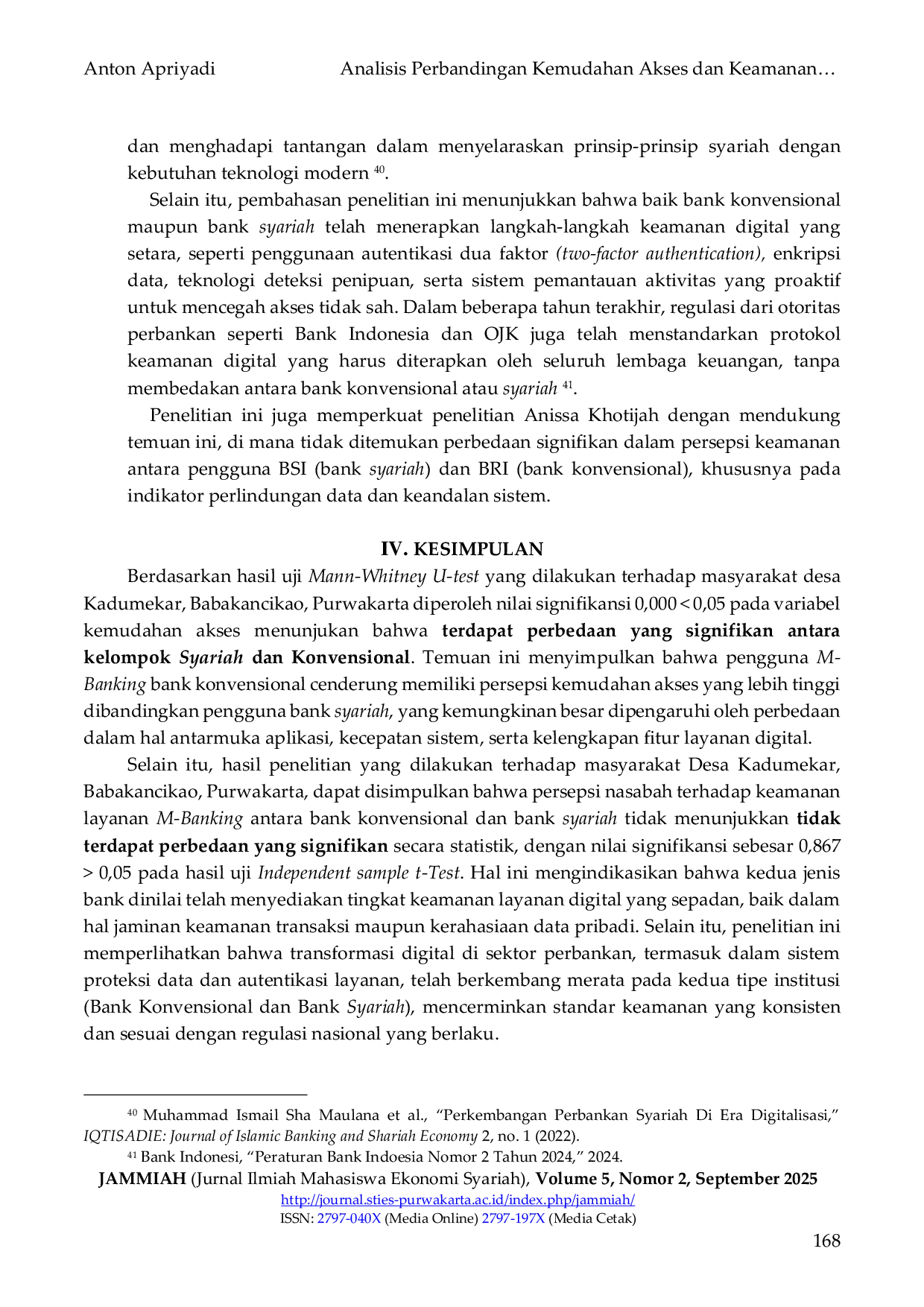 JURIS Analisis Perbandingan Kemudahan Akses dan Keamanan Layanan M Banking Bank Konvensional dan Bank Syariah