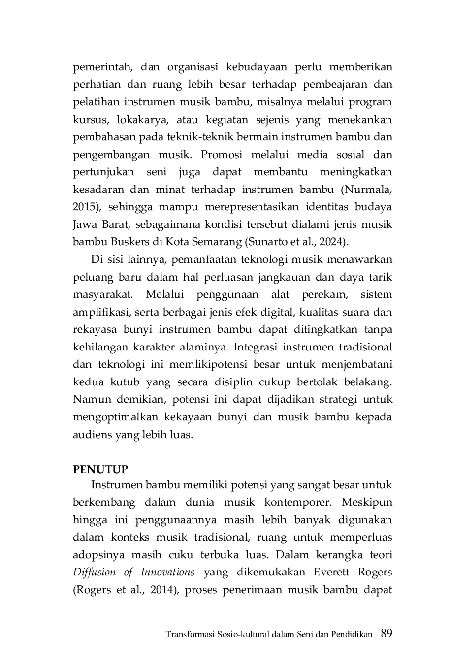 JURIS Eksplorasi Instrumen Musik Bambu Sebuah Upaya Menelusuri Potensi dan Harapan di Tengah Terbatasnya Komposer