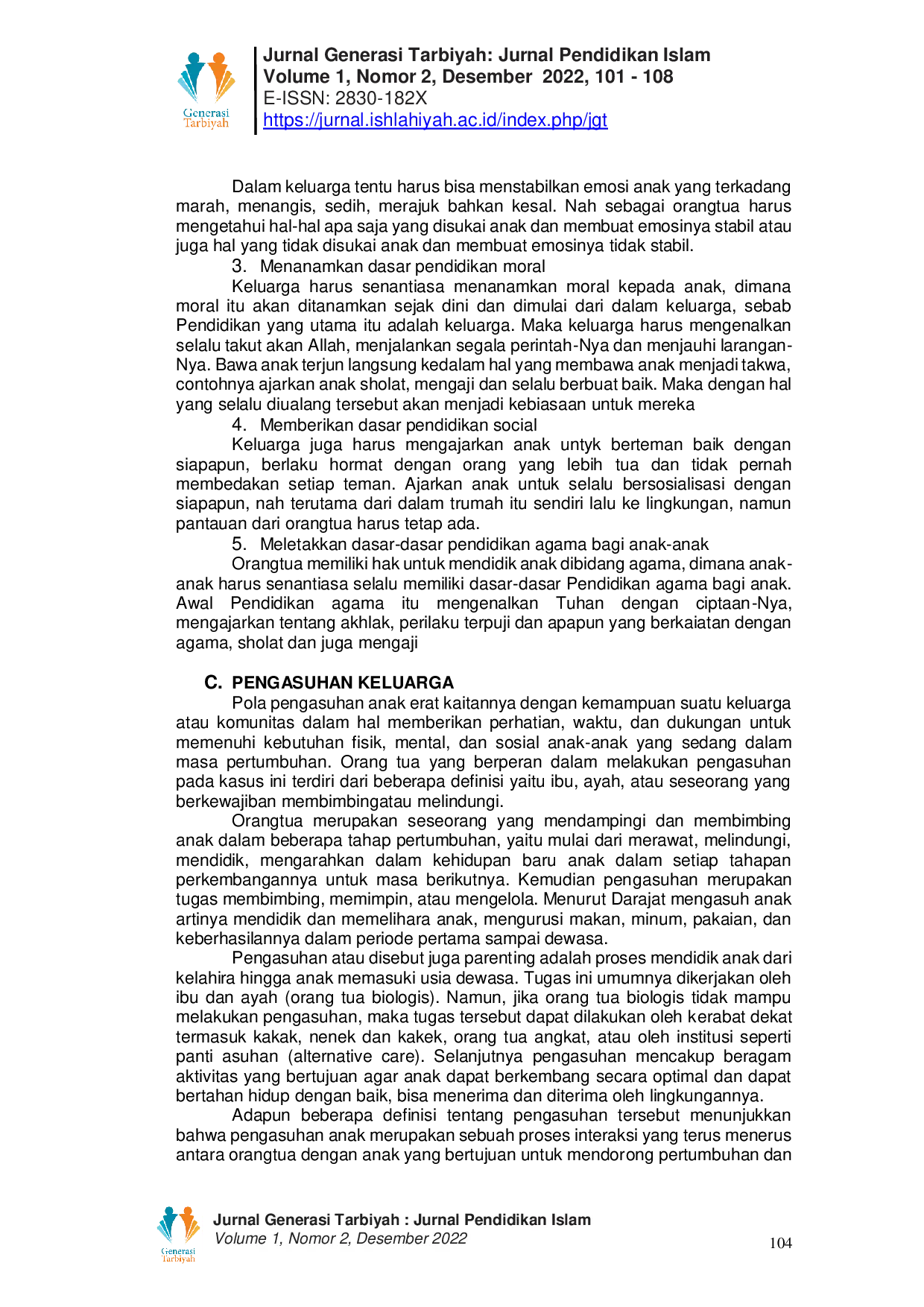 JURIS Fungsi Pendidikan Dan Pengasuhan Dalam Keluarga