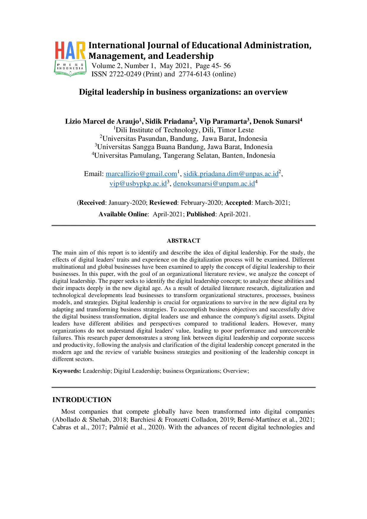 JURIS Digital leadership in business organizations