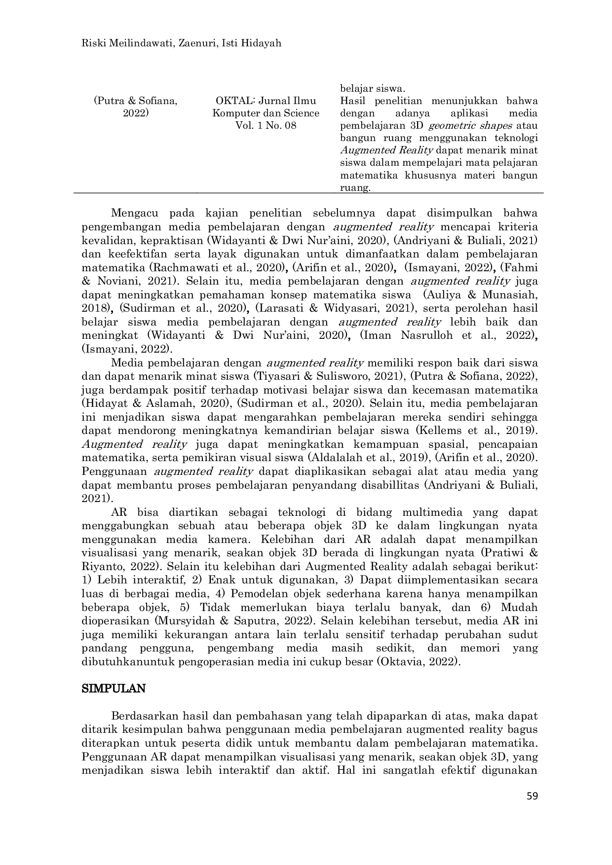 JURIS Penerapan Media Pembelajaran Augmented Reality Ar Dalam Pembelajaran Matematika