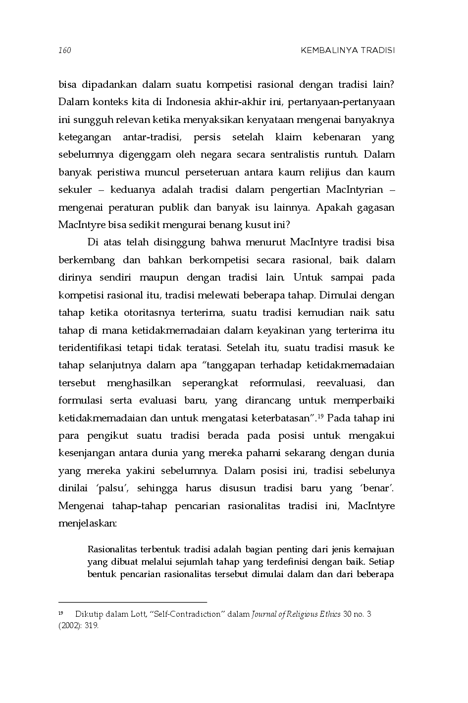 juris Kembalinya Tradisi Rasionalitas dan Etika Komunitarian Alasdair MacIntyre