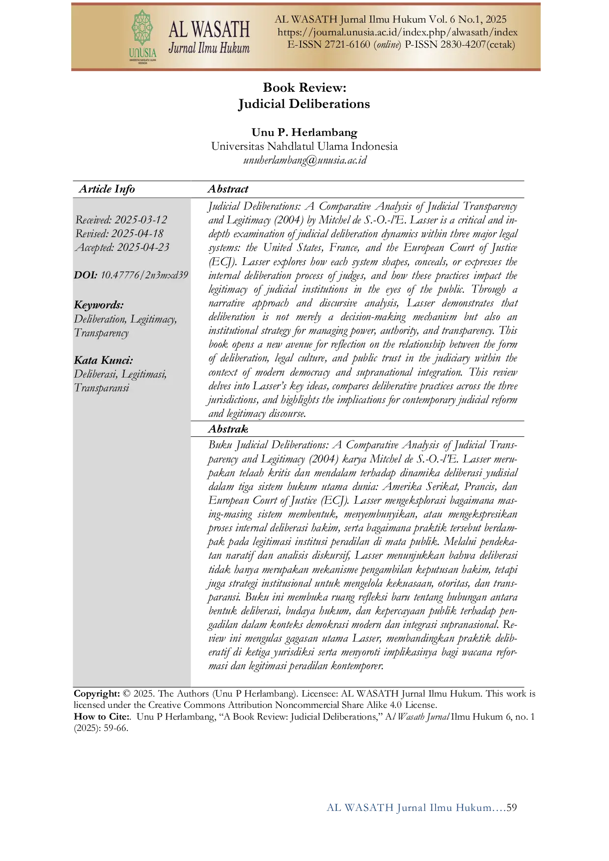 JURIS Judicial Deliberations