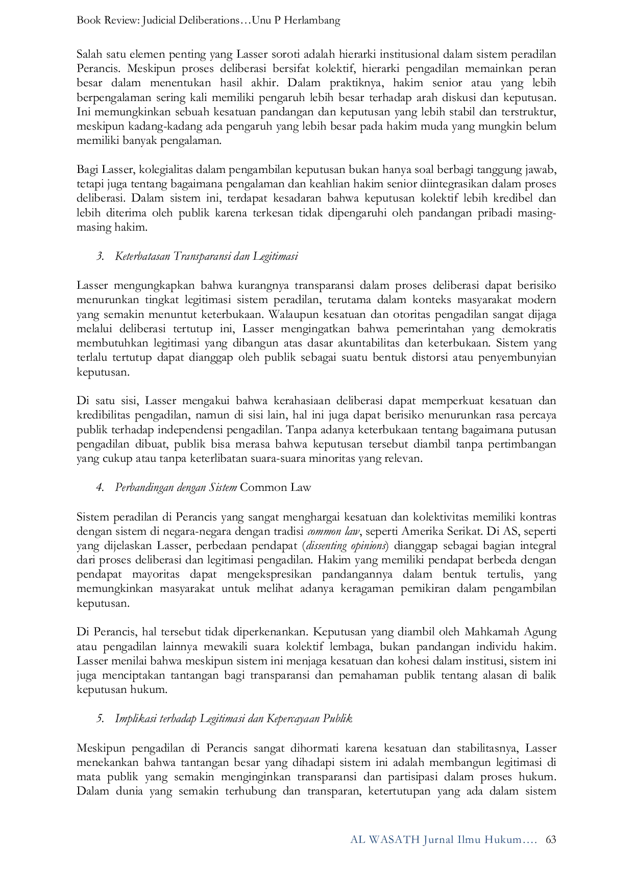 JURIS Judicial Deliberations