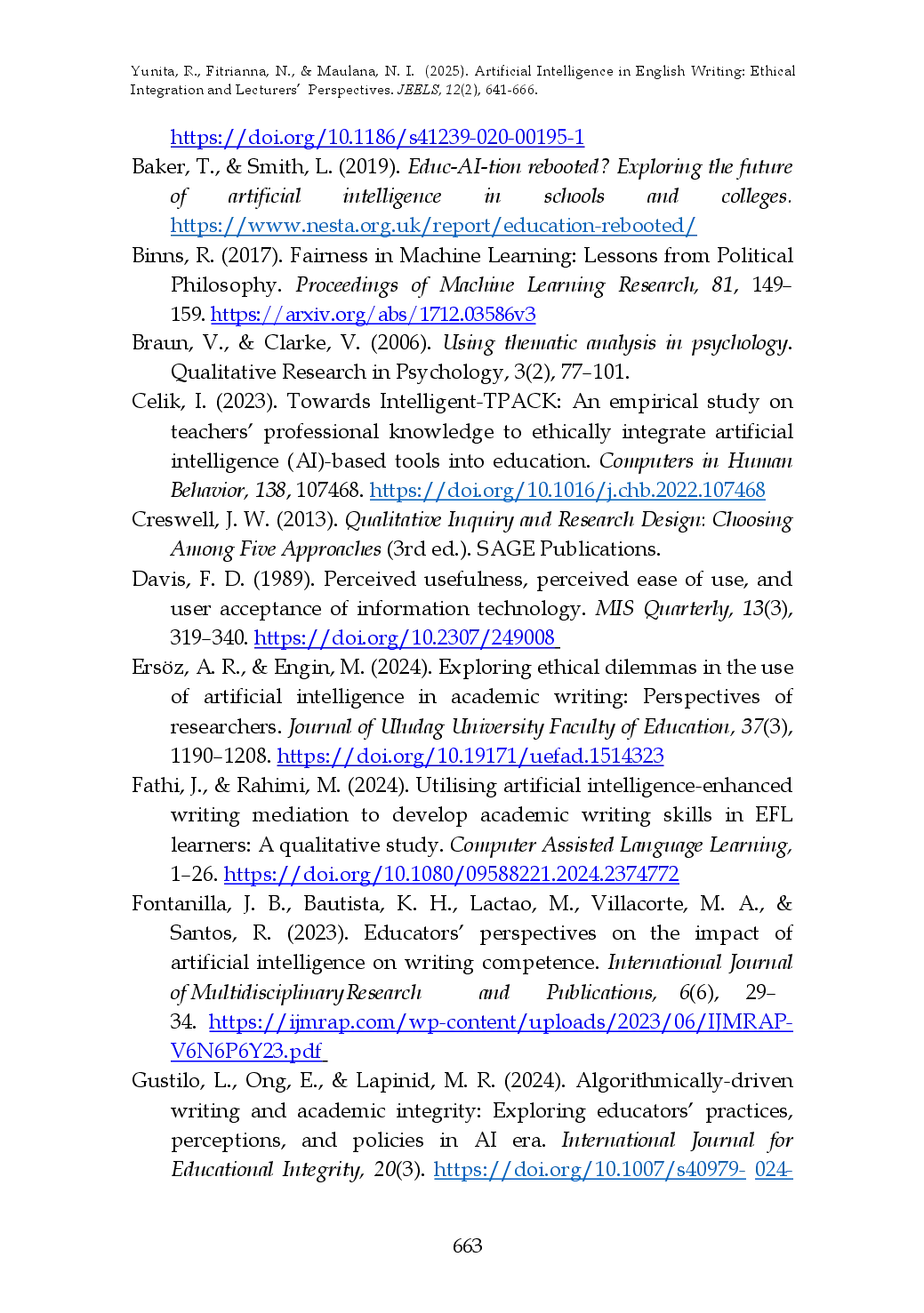 juris Artificial Intelligence in English Writing Ethical Integration and Educators Perspectives