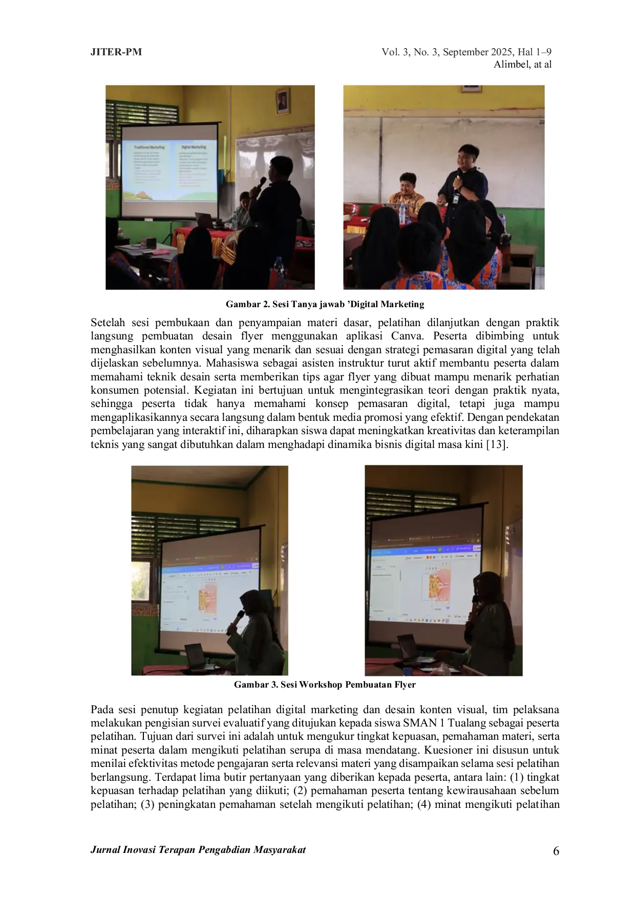 JURIS Pelatihan Bisnis Digital Digital Marketing Bagi Siswa Sman 1 Tualang