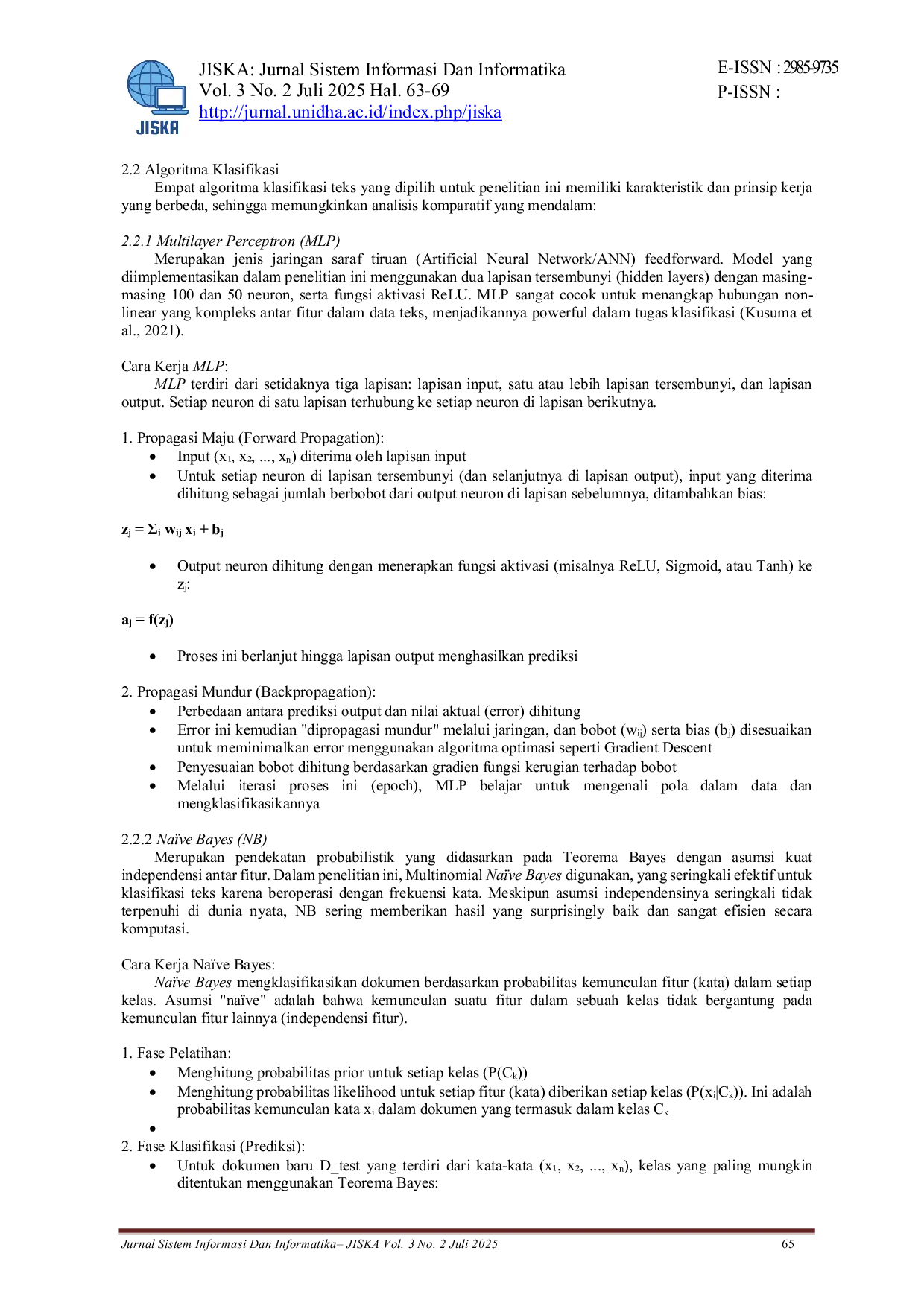 JURIS Analisis Efektivitas Algoritma Machine Learning dalam Deteksi Hoaks Pada Berita Digital Berbahasa Indonesia