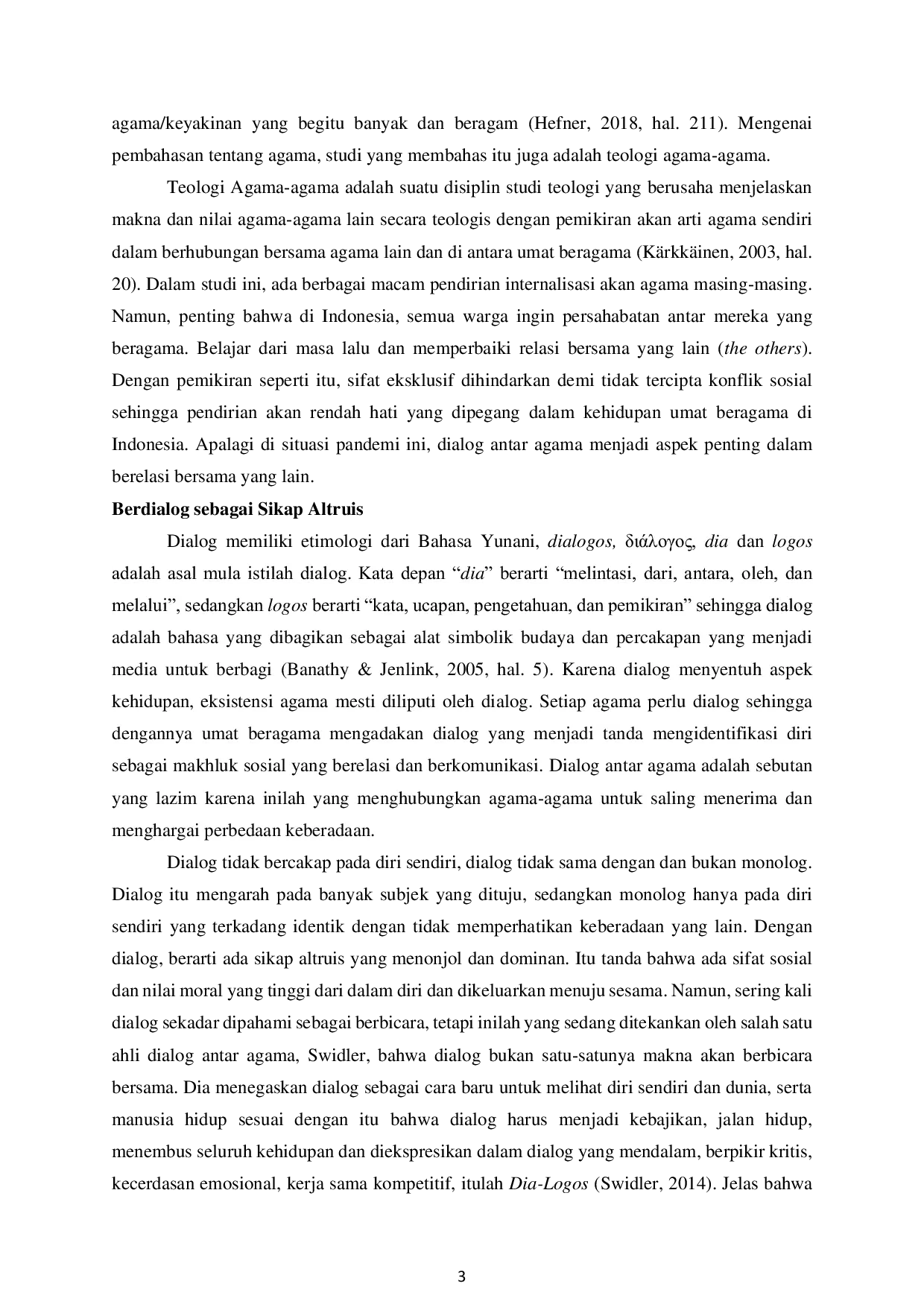 JURIS Pentingnya Dialog Antaragama dalam Konteks Pandemi COVID 19