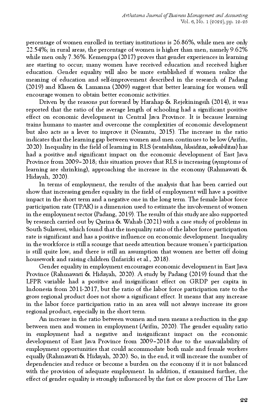 juris Empirical Relationship between Gender Equality and Socio economic Developments An Error Correction Model