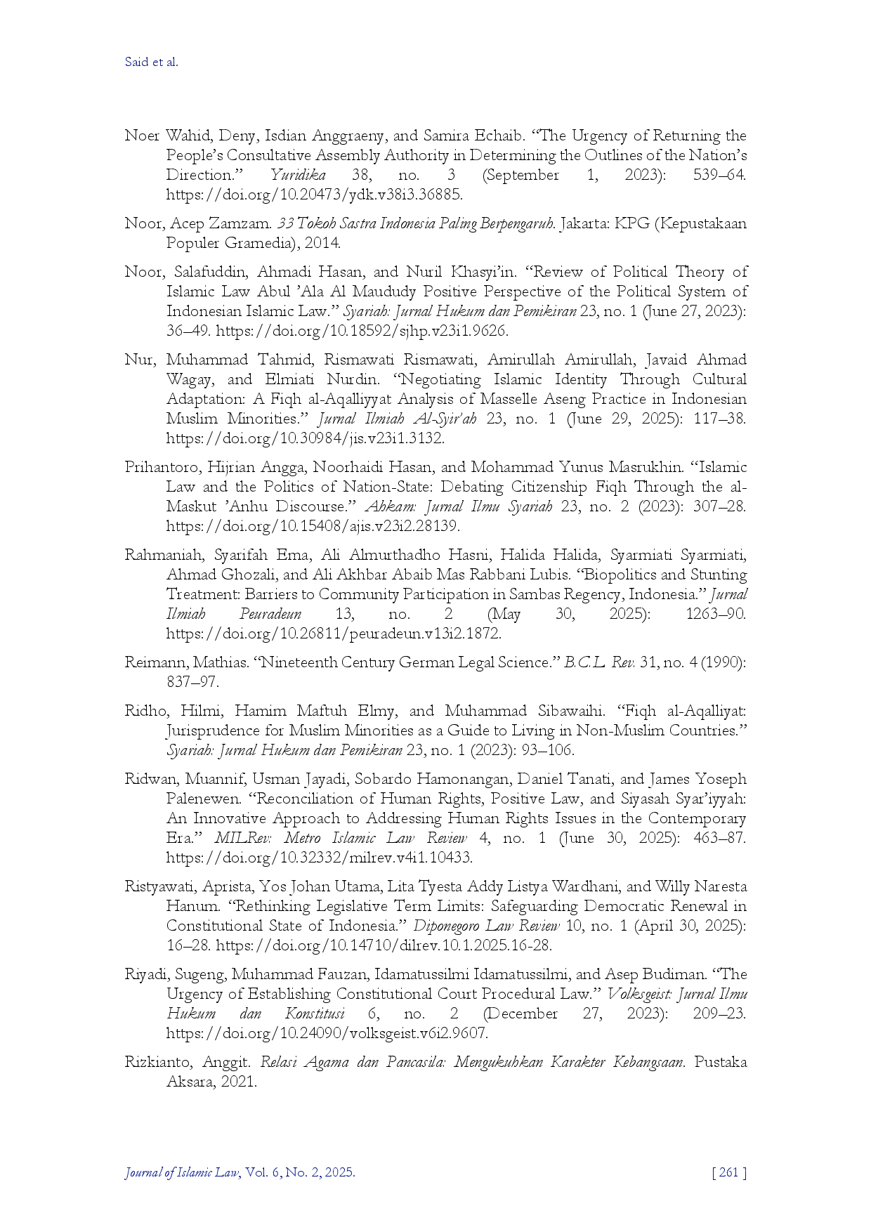 juris Between Revelation and Constitution The Sovereignty Fiqh of Muhammad Yamin s Sociopolitical IjtihAd