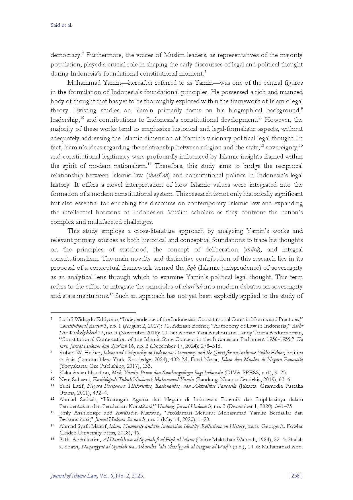 juris Between Revelation and Constitution The Sovereignty Fiqh of Muhammad Yamin s Sociopolitical IjtihAd