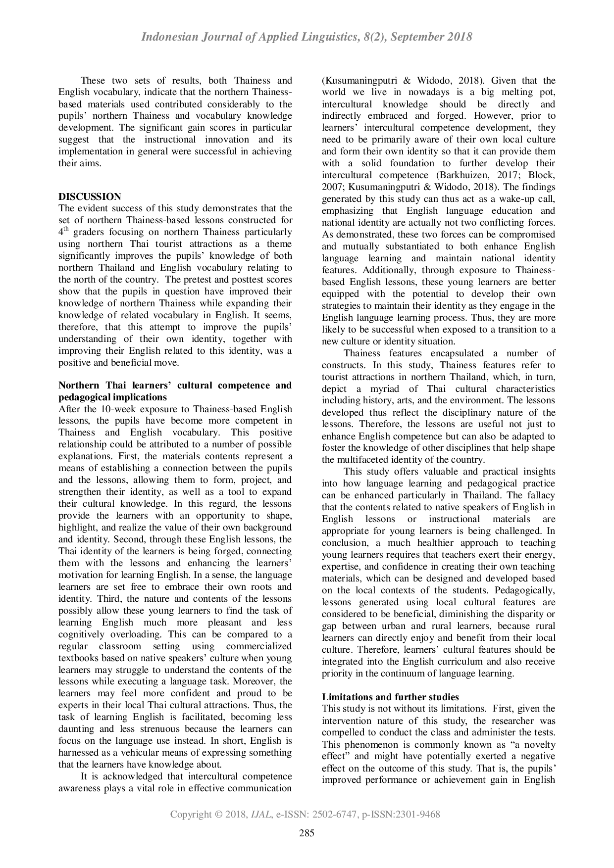 JURIS Thainess Based English Lessons Reshaping Grassroots English Education