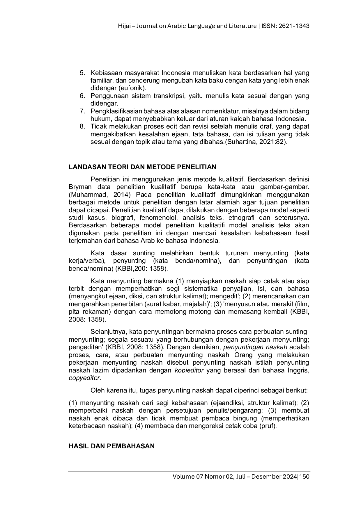 JURIS Kesalahan Kebahasaan Hasil Terjemahan Buku Sult n Liyaumi W hidi Karya Yaqub Al Sy rawan