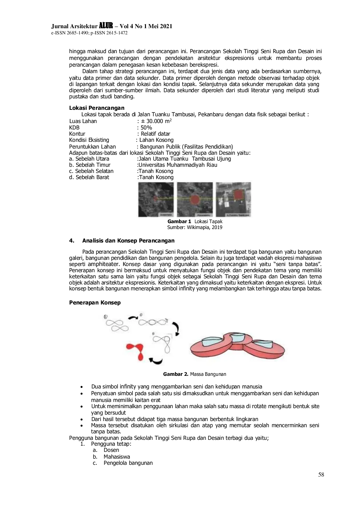 JURIS Penerapan Arsitektur Ekspresionis Pada Sekolah Tinggi Seni Rupa Dan Desain Di Pekanbaru