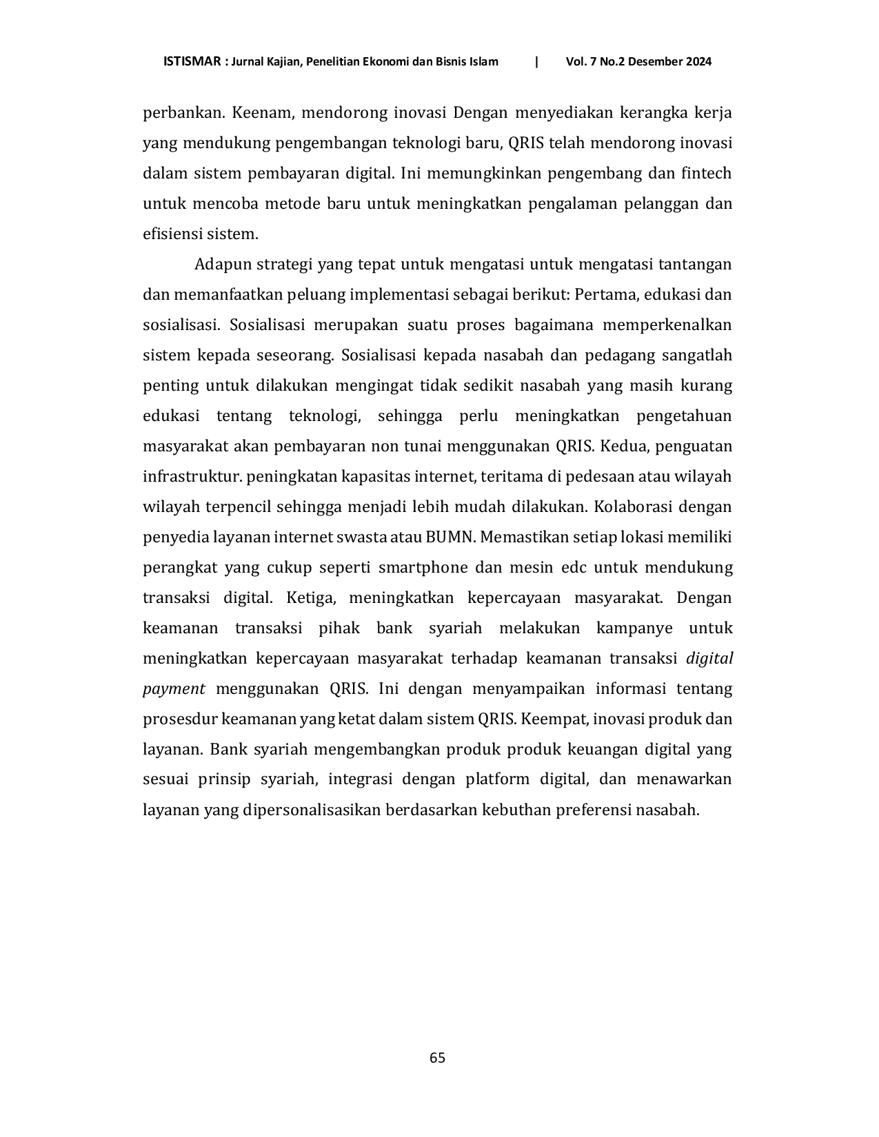 JURIS Efektivitas Digital Payment Untuk Menjaga Portofolio Keuangan Studi Kasus Qris Bank Syariah Indonesia Dan Bank Muamalat