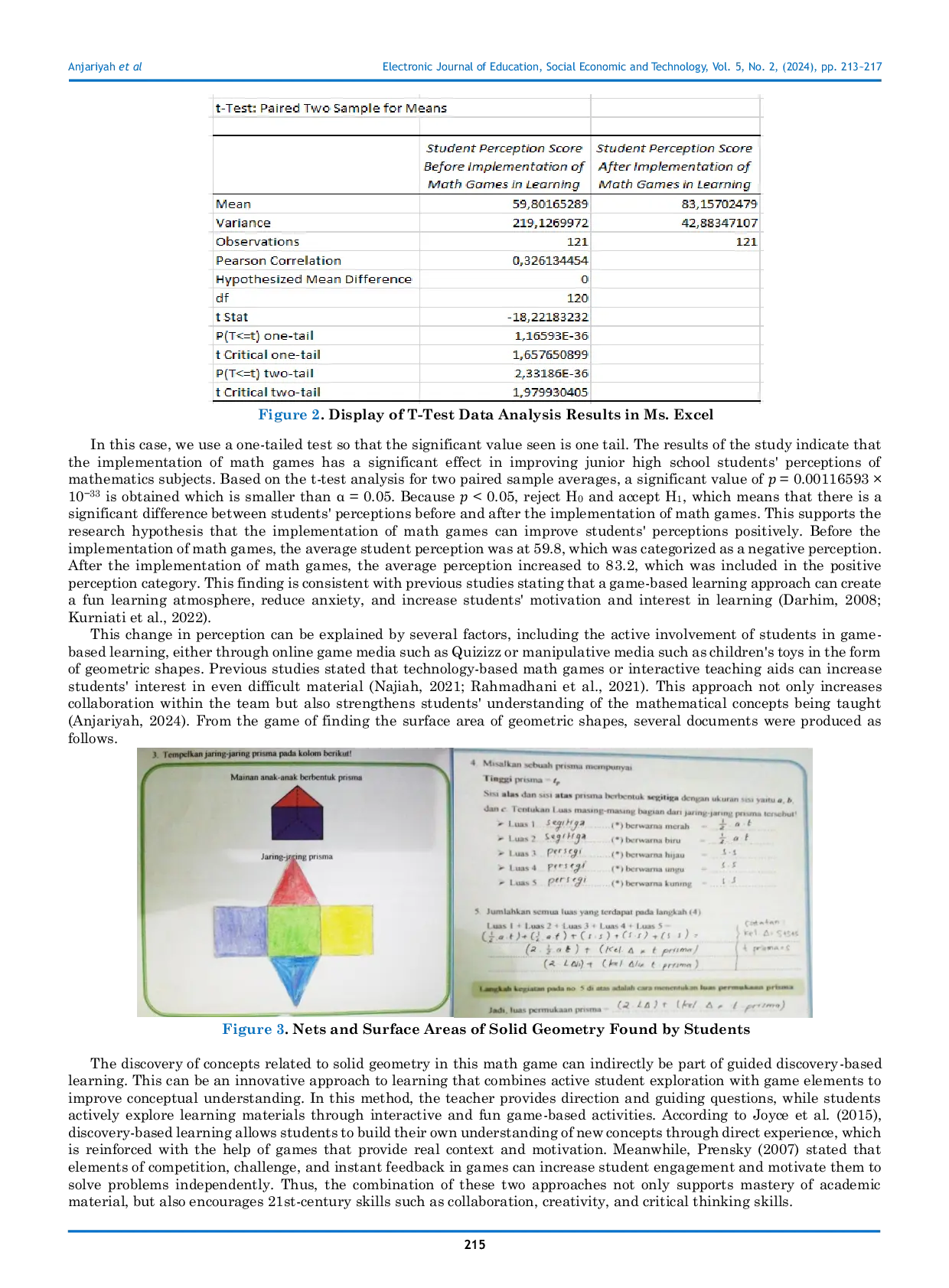 JURIS Mathematics Is Scary Efforts To Improve Junior High School Students Perceptions of Mathematics Lessons Through Mathematics Games