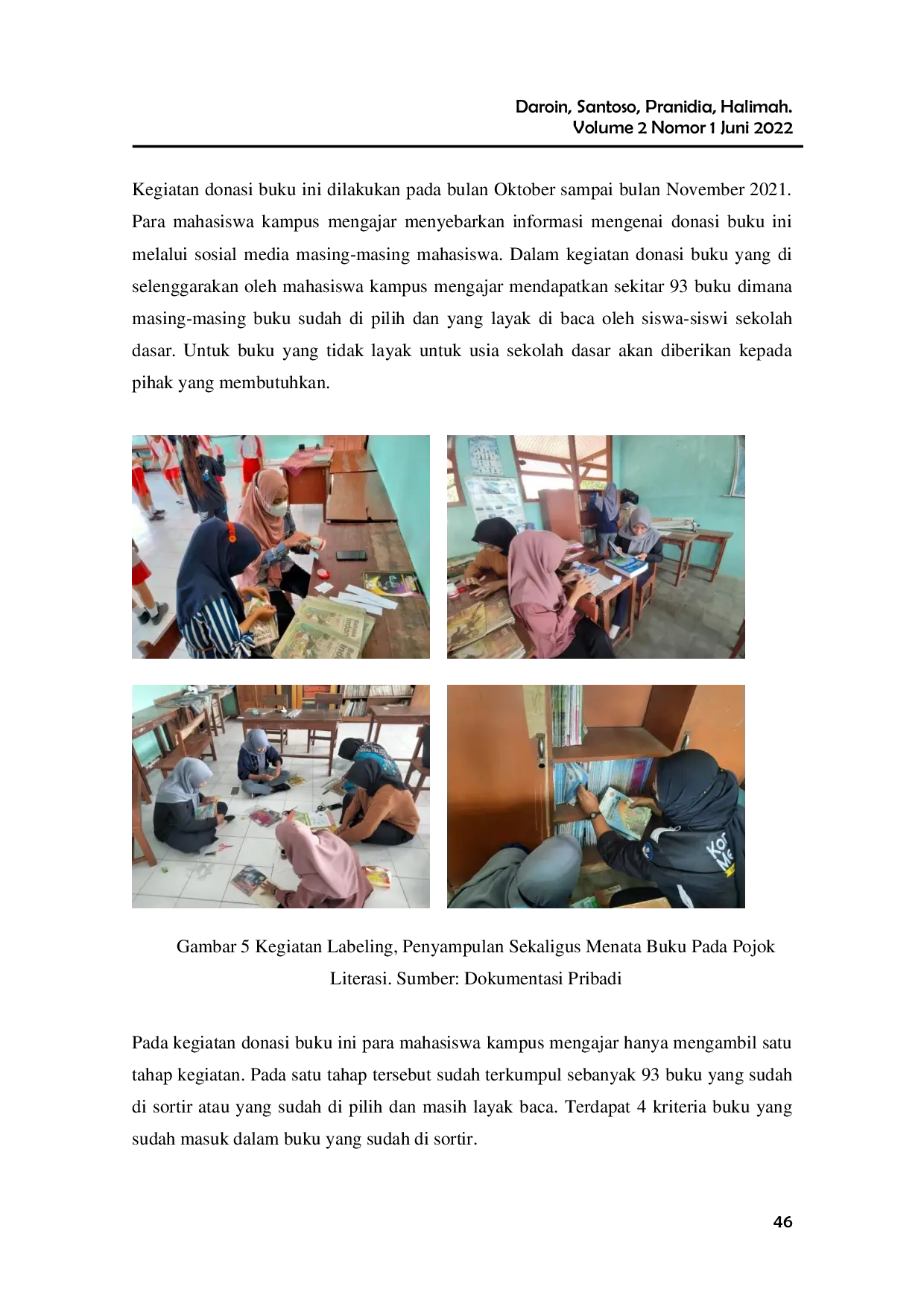 JURIS Peningkatan Kemampuan Literasi dan Numerasi Siswa di SDN 2 Gombang Tulungagung