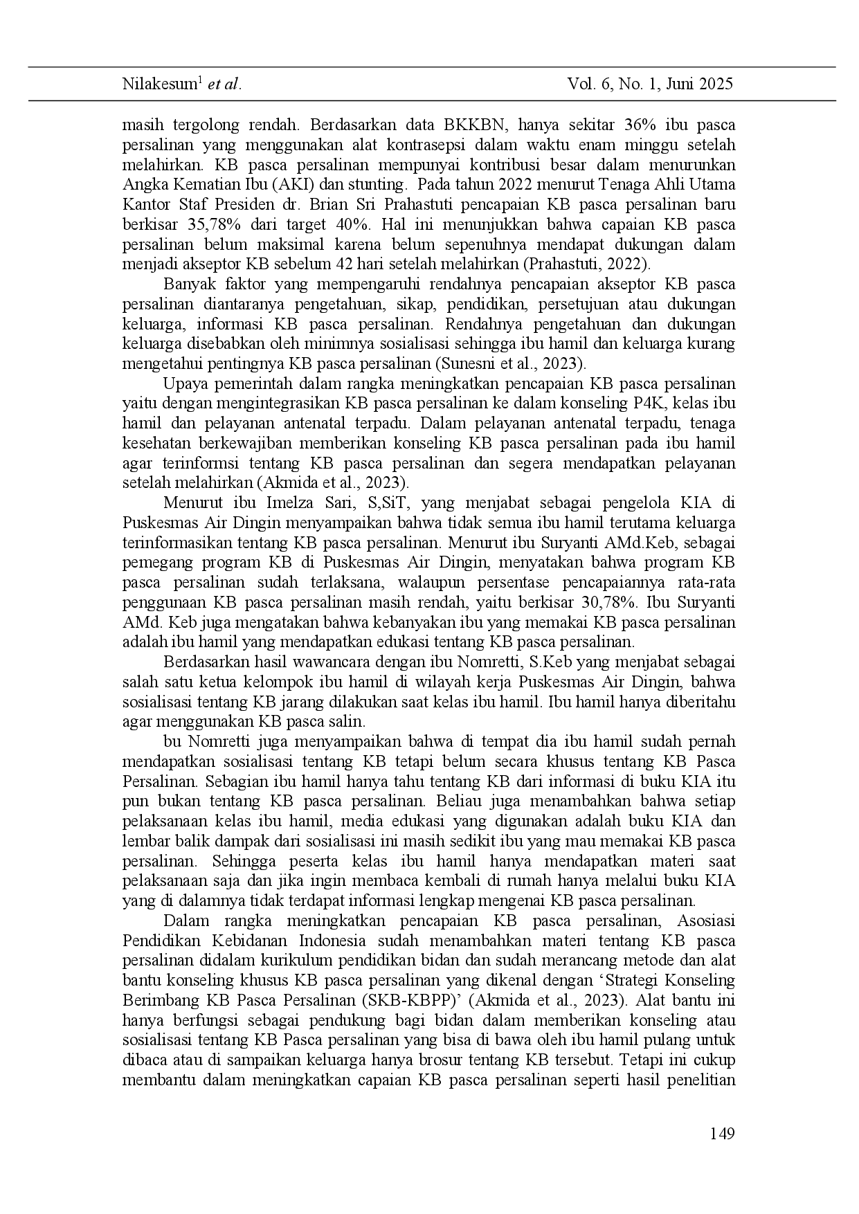 juris Empowering Pregnant Women in Choosing Postpartum Contraception Using Digital Booklet