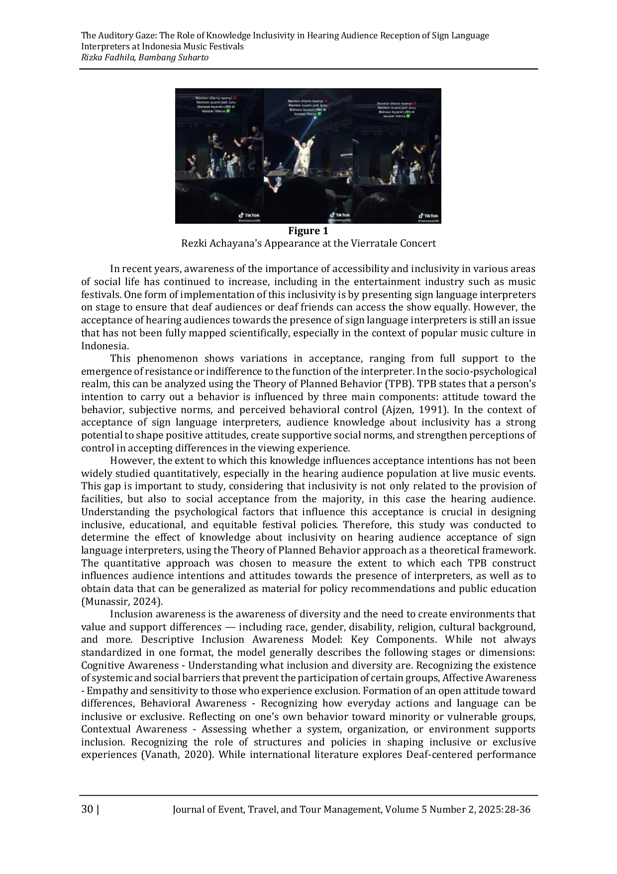 JURIS The Auditory Gaze The Role of Knowledge Inclusivity in Hearing Audience Reception of Sign Language Interpreters at Indonesia Music Festivals