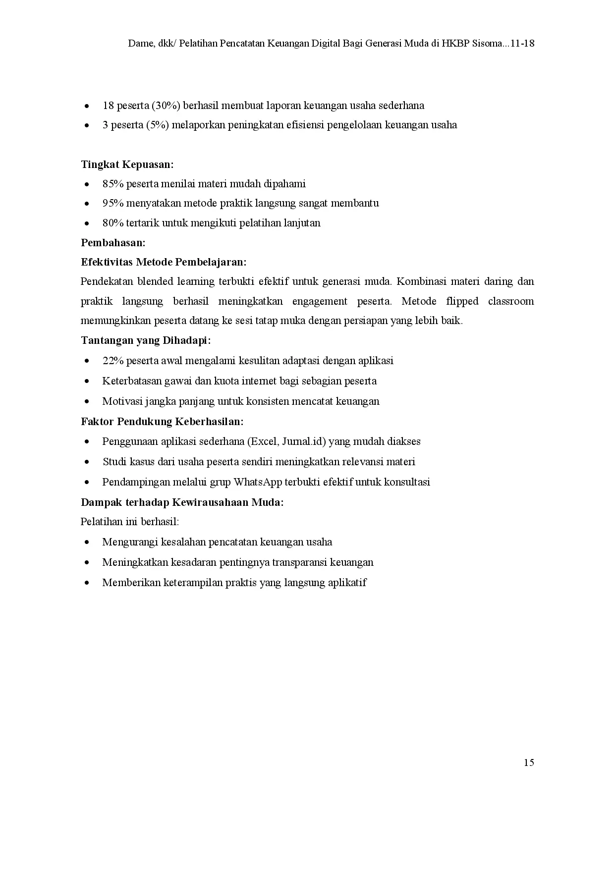 juris Pelatihan Pencatatan Keuangan Digital Bagi Generasi Muda