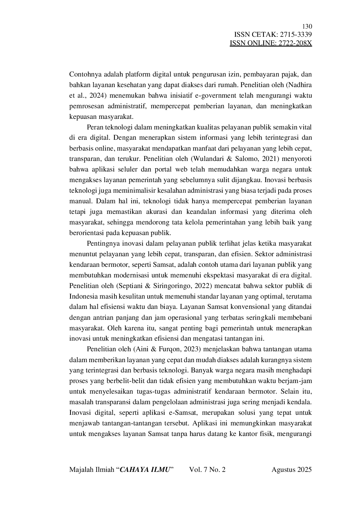 JURIS Inovasi Pelayanan Samsat Surabaya di Era Digital Studi Kasus Aplikasi e Samsat Jatim