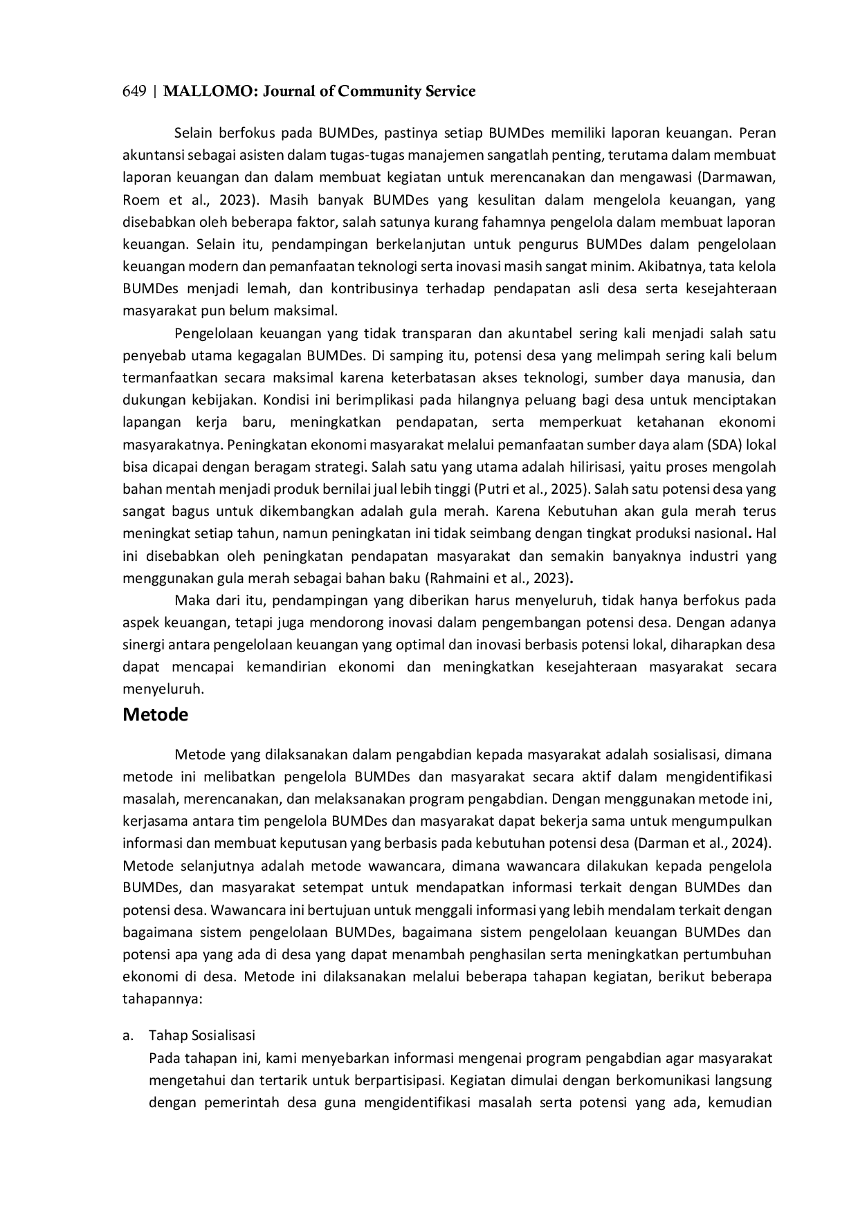 JURIS SINERGI PENGELOLAAN KEUANGAN BUMDES DAN INOVASI POTENSI DESA DALAM MENDORONG KESEJAHTERAAN MASYARAKAT