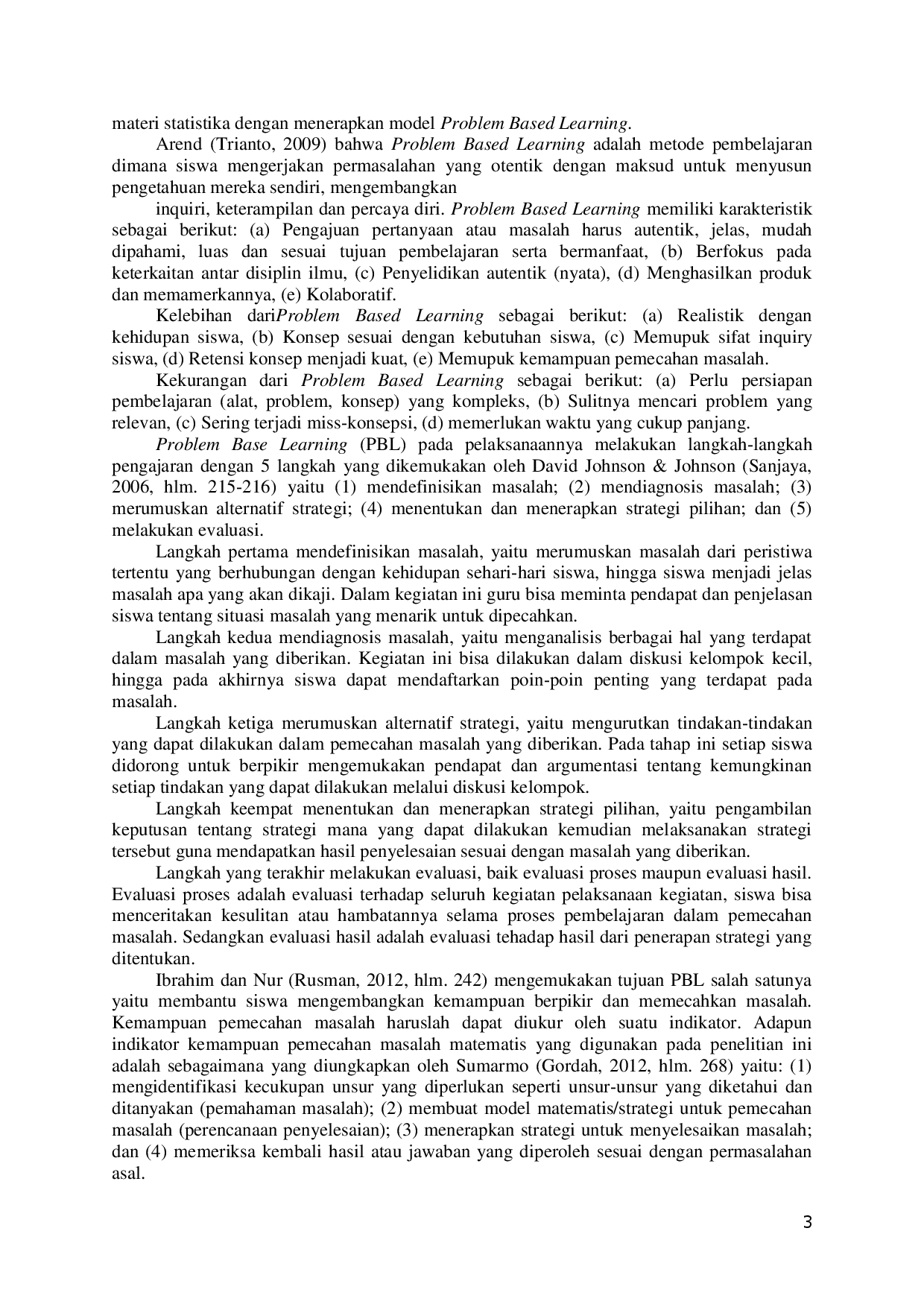 juris Peningkatan Kemampuan Pemecahan Masalah Matematika Melalui Penerapan Model Problem Based Learning Pada Materi Statistika