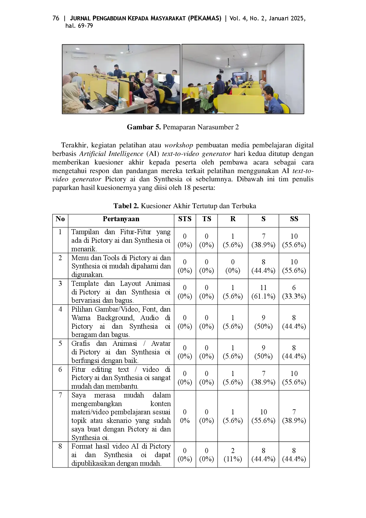 juris Pelatihan Pembuatan Media Pembelajaran Digital Berbasis Artificial Intelligence AI Text to Video Generator