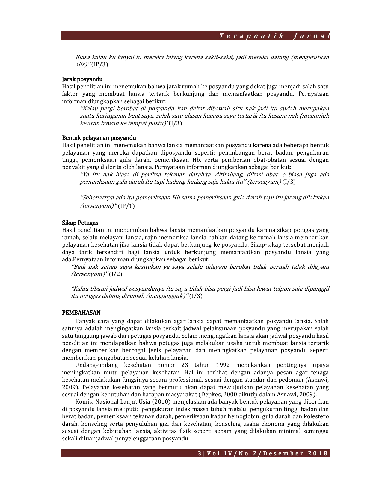 JURIS Pemanfaatan Posyandu Lansia