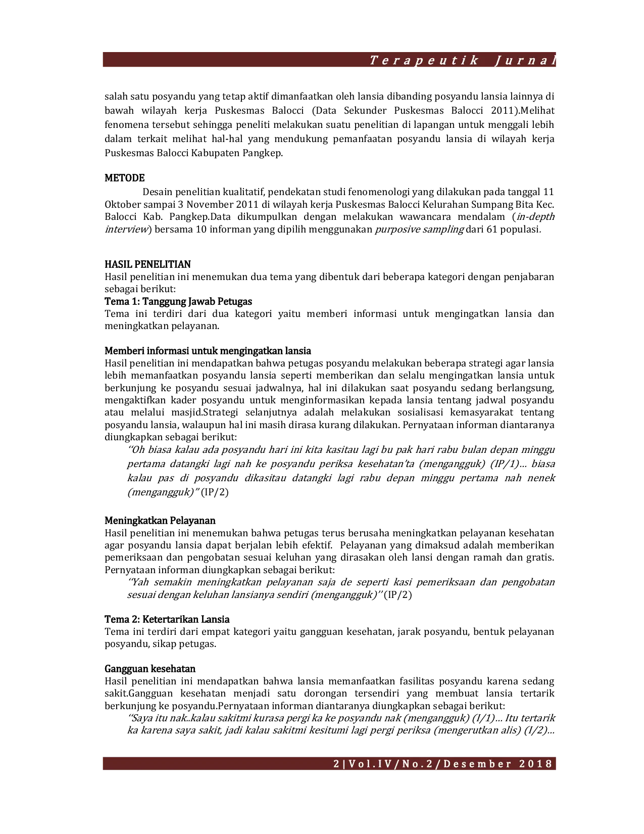 JURIS Pemanfaatan Posyandu Lansia