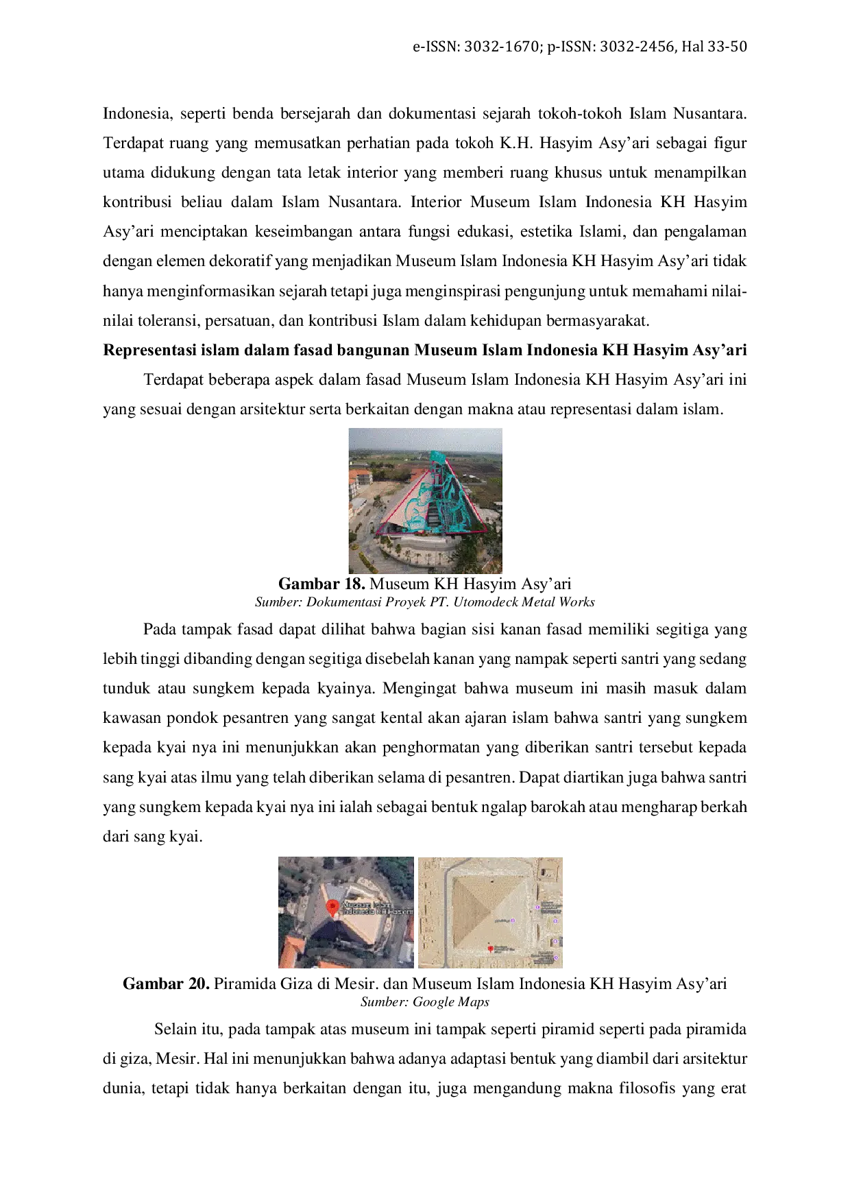 JURIS Representasi Islam pada Bangunan Museum Islam K H Hasyim Asy ari