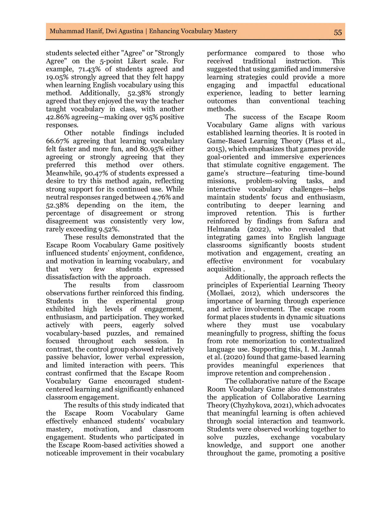 JURIS Enhancing Vocabulary Mastery Through Escape Room Game