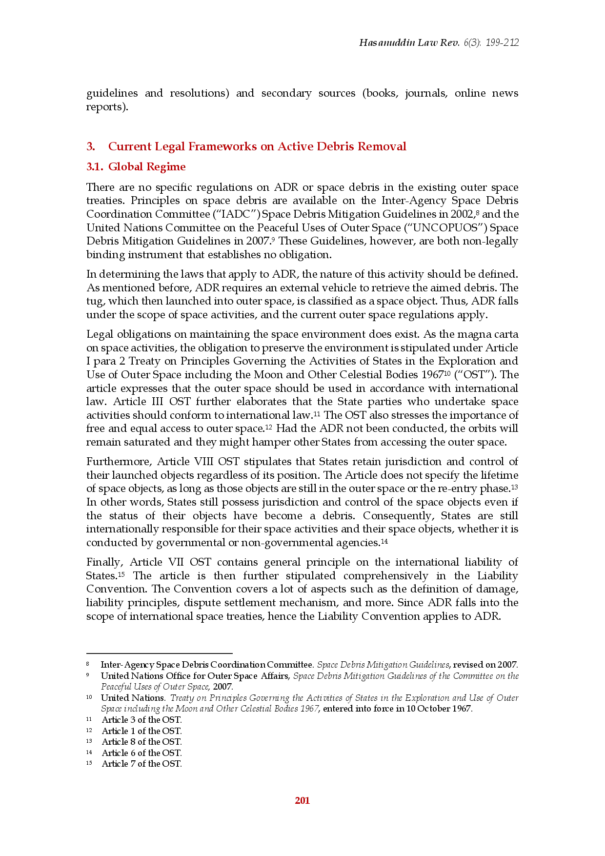 juris Assessing the Liability Convention and the Indonesian Space Act in Light of Active Debris Removal