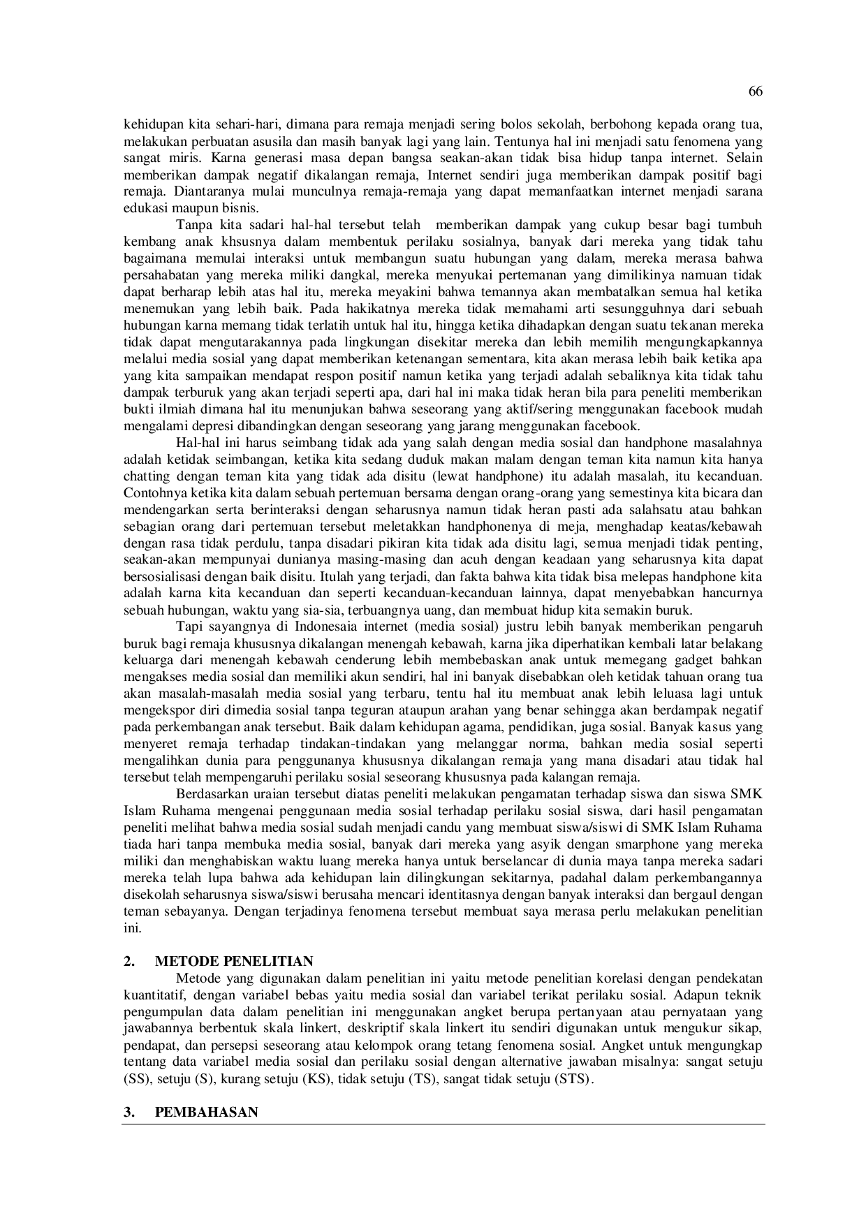 JURIS Pengaruh Media Sosial Terhadap Perilaku Sosial Siswa