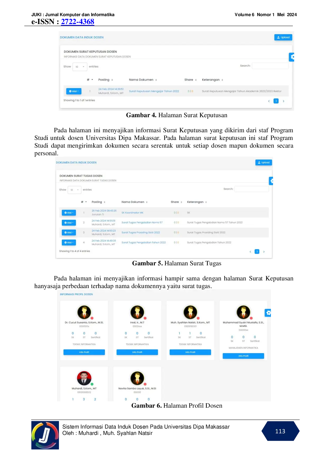 JURIS Sistem Informasi Data Induk Dosen Pada Universitas Dipa Makassar