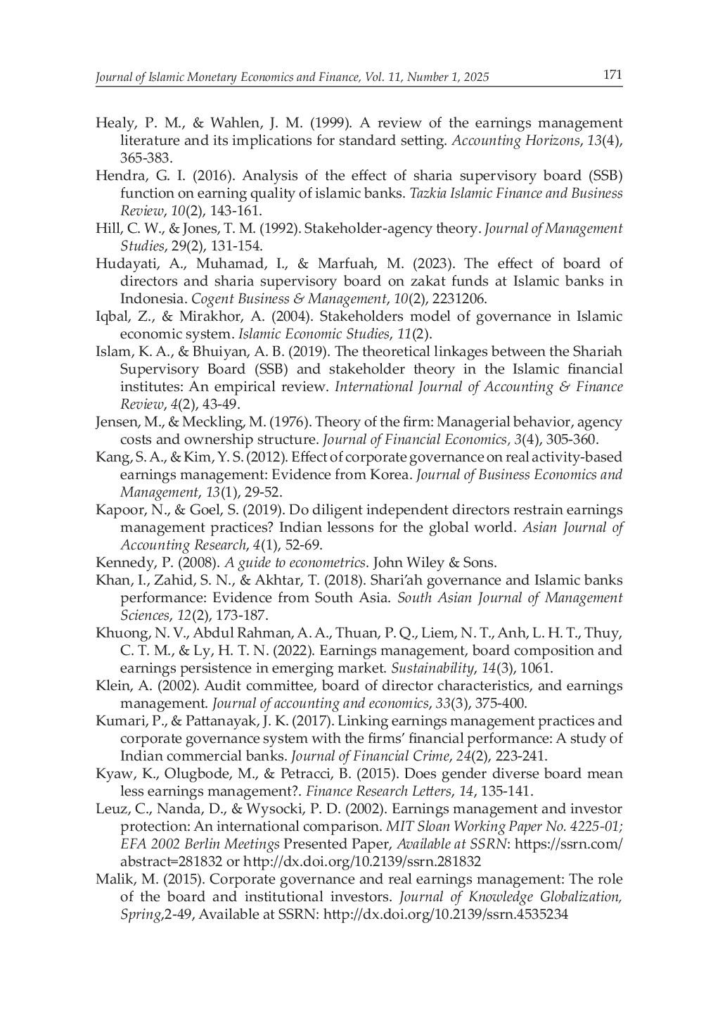 JURIS Sharia Supervisory Board Board Attributes and Real Earnings Management in Islamic Banks