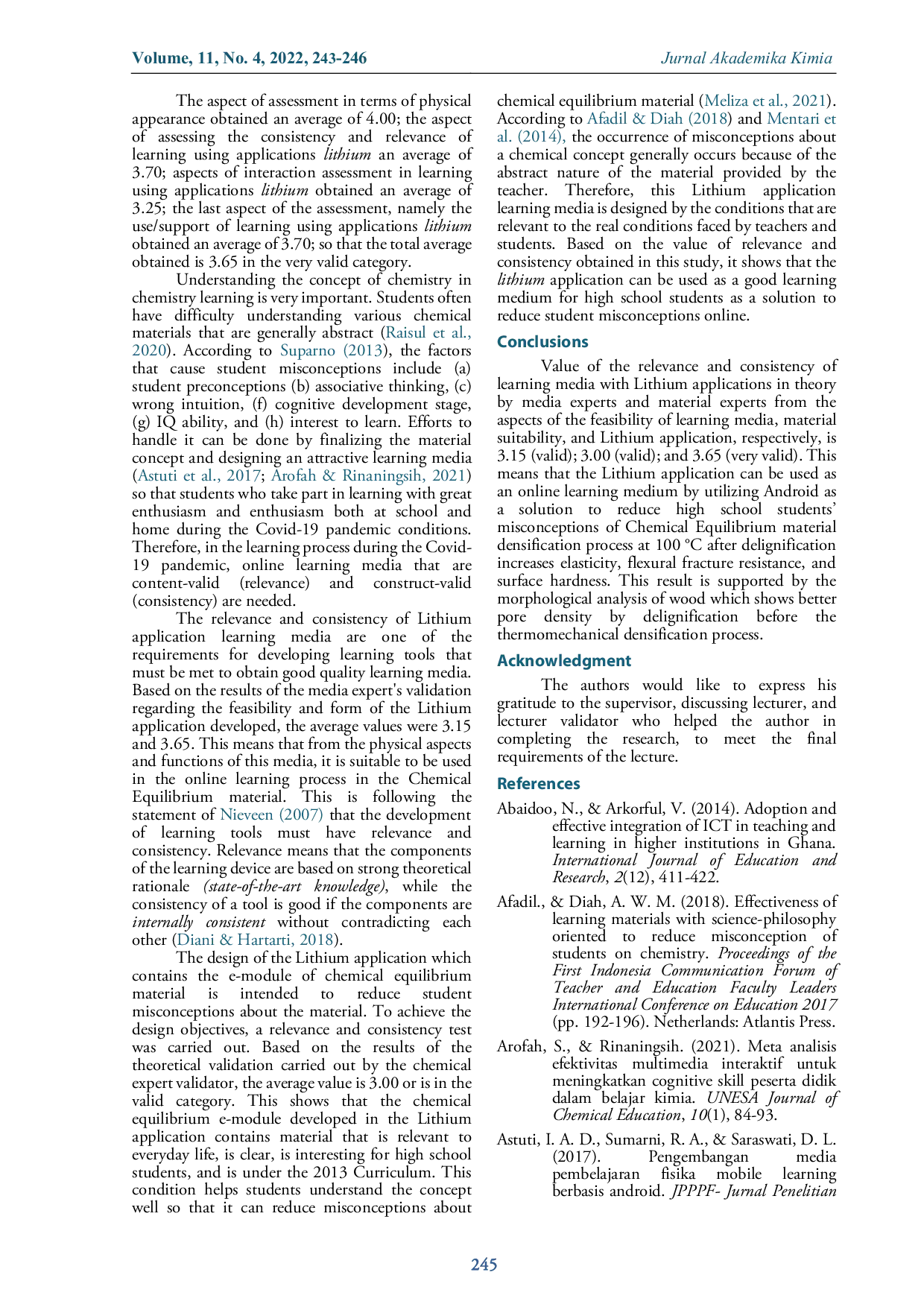 JURIS Relevance And Consistency Of Lithium Application Learning Media For High School Students On Chemical Equilibrium Material