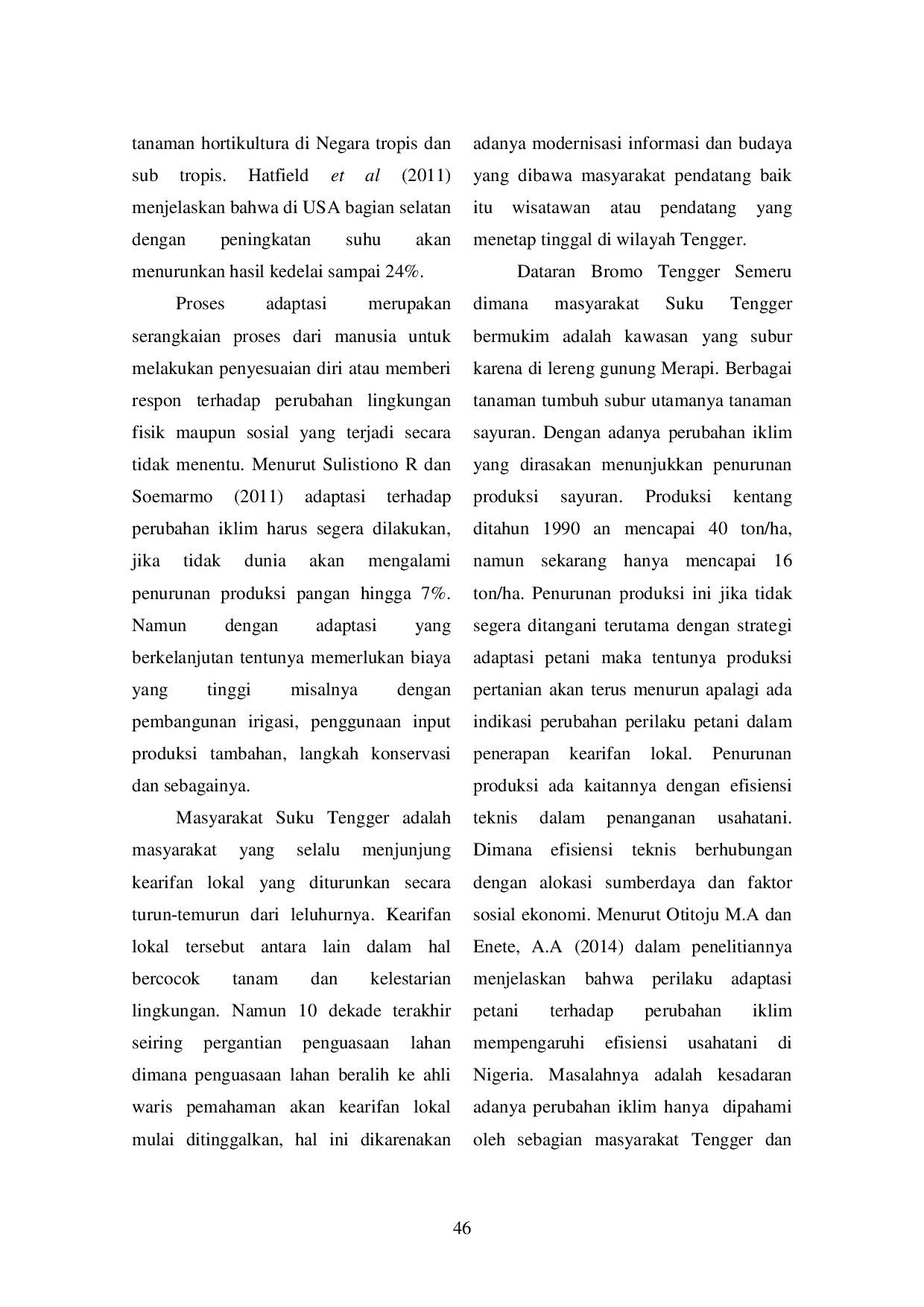 JURIS Kearifan Lokal Suku Tengger Dalam Adaptasi Perubahan Iklim Dan Pengaruhnya Terhadap Peningkatan Produksi Tanaman Kentang