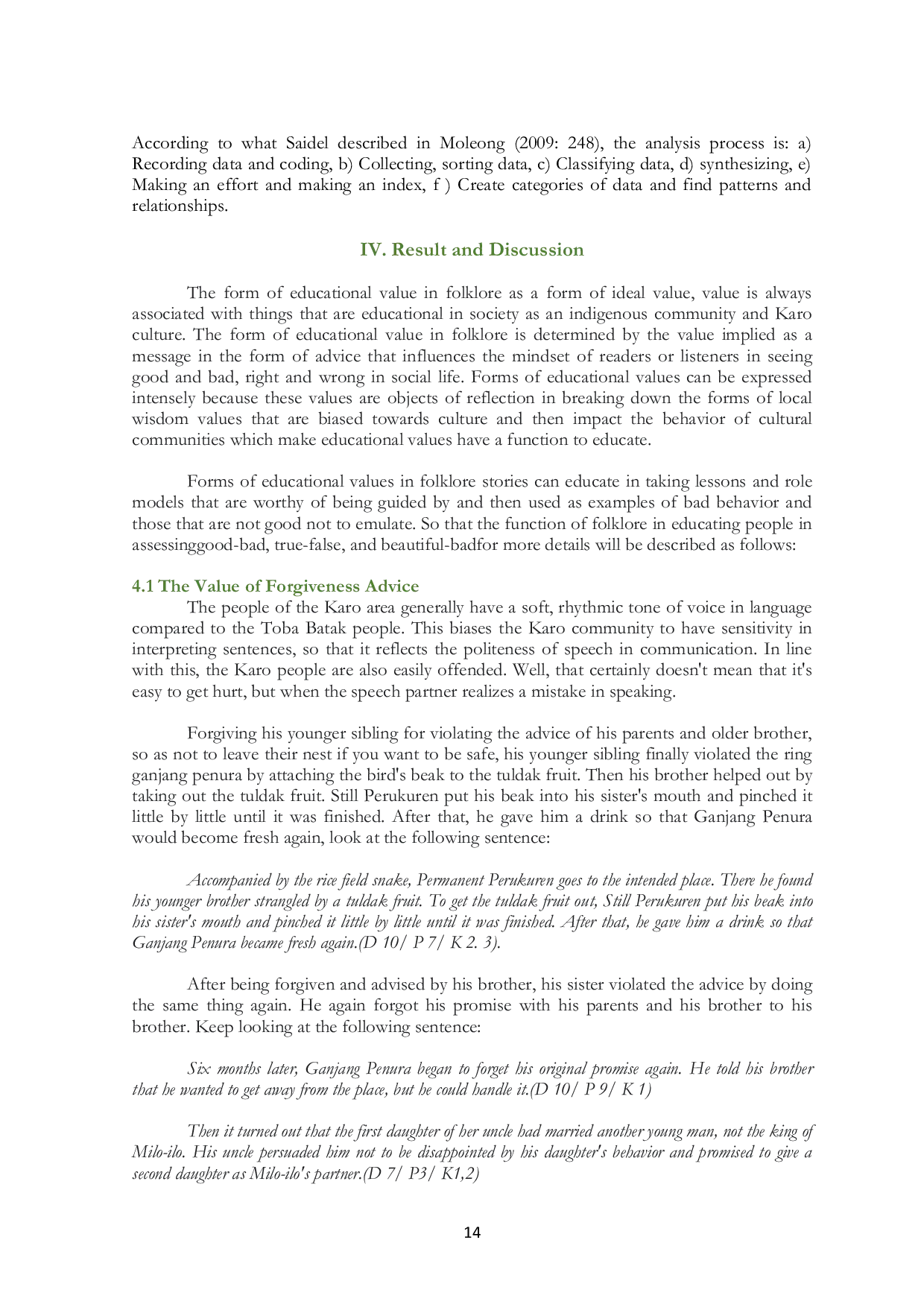 JURIS The Value of Advice through On People s Story