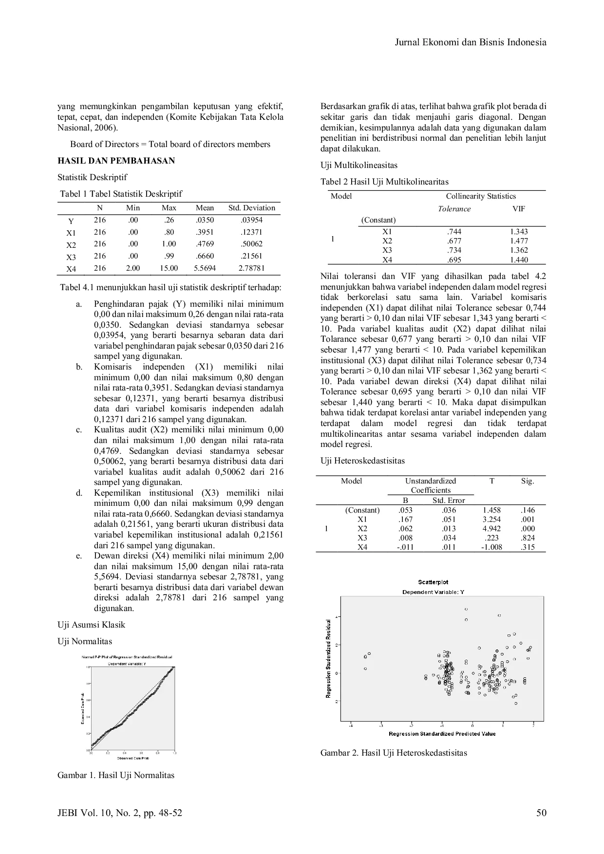 JURIS Pengaruh Mekanisme Corporate Governance Terhadap Tax Avoidance