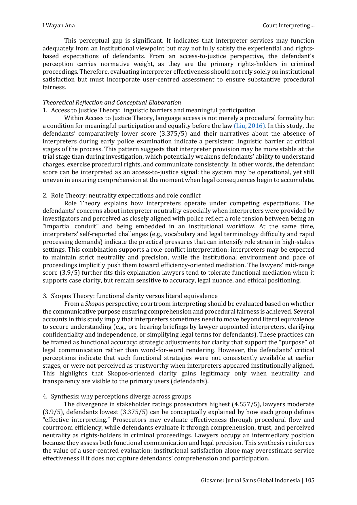 JURIS Court Interpreting and Access to Justice for Foreign Defendants in Bali
