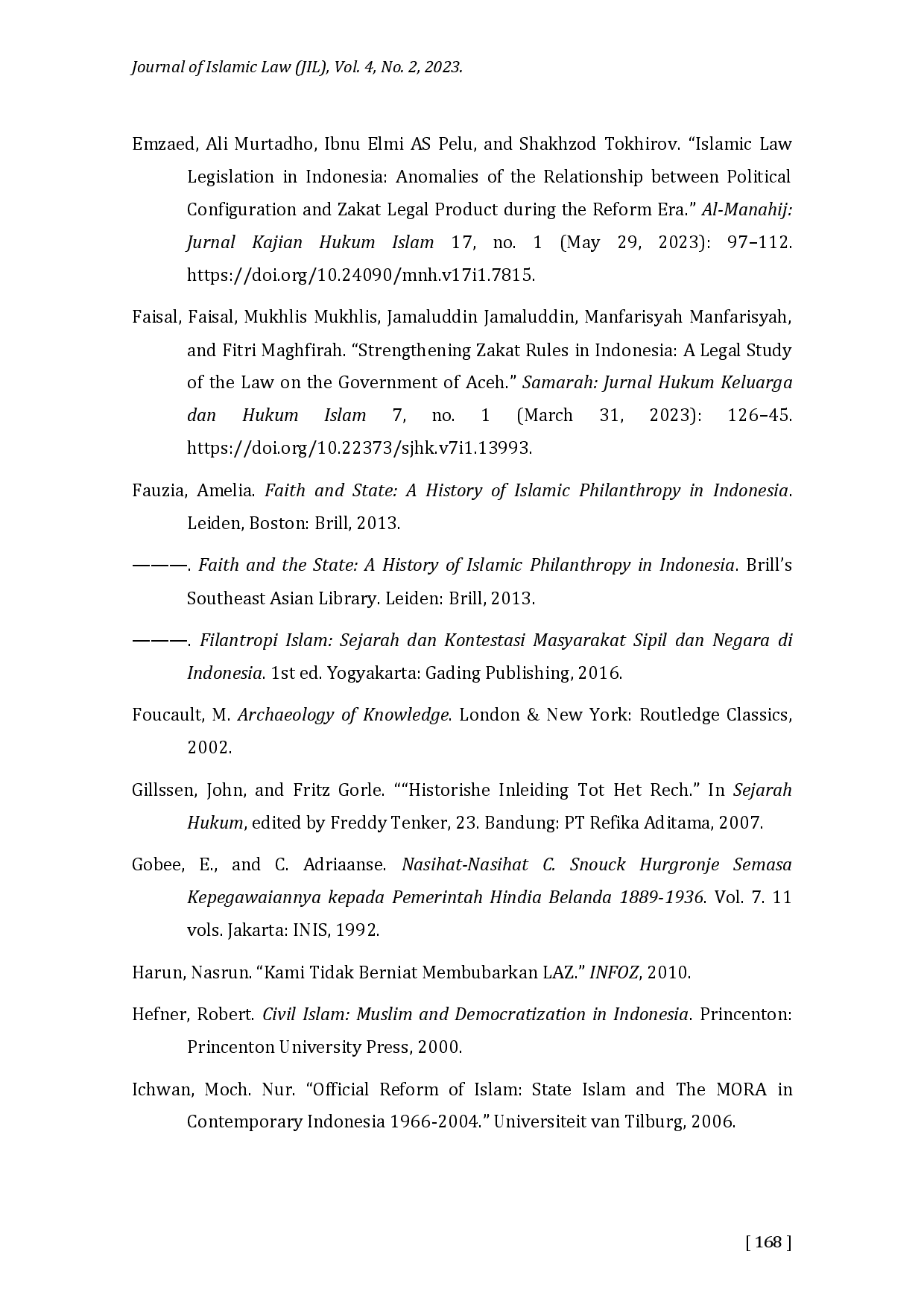 juris Restriction of Islamic Civil Society Participation Genealogy of Zakat Legal Politics and Its Centralized Management in Indonesia