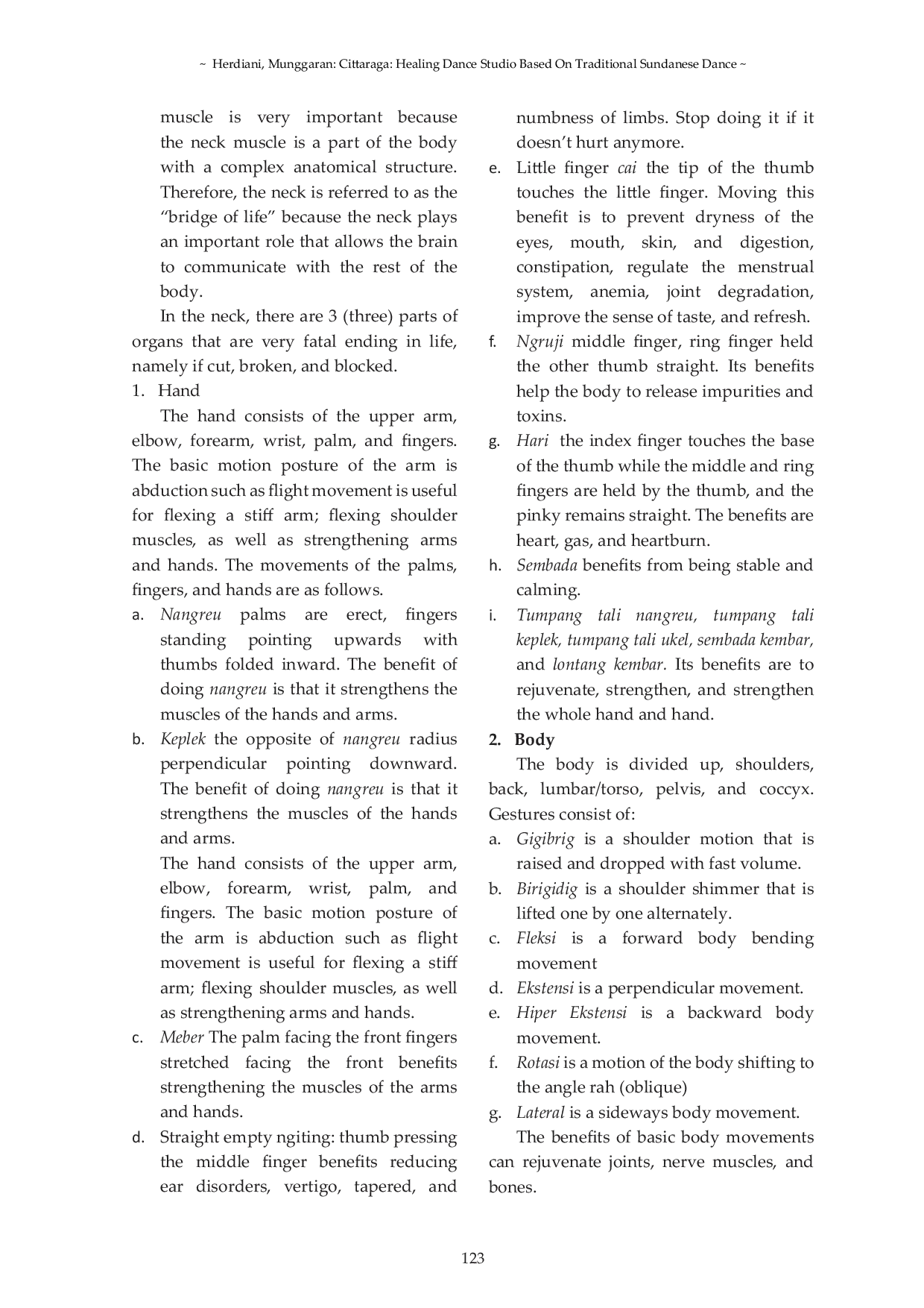 JURIS Cittaraga Healing Dance Studio Based On Traditional Sundanese Dance