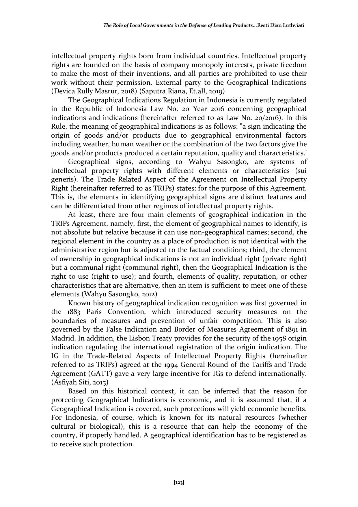 juris The Role of Local Governments in the Defense of Leading Products