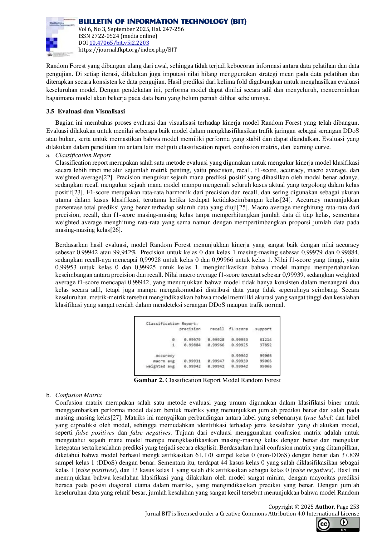 JURIS Pengembangan Dan Implementasi Sistem Deteksi Serangan Ddos Berbasis Algoritma Random Forest