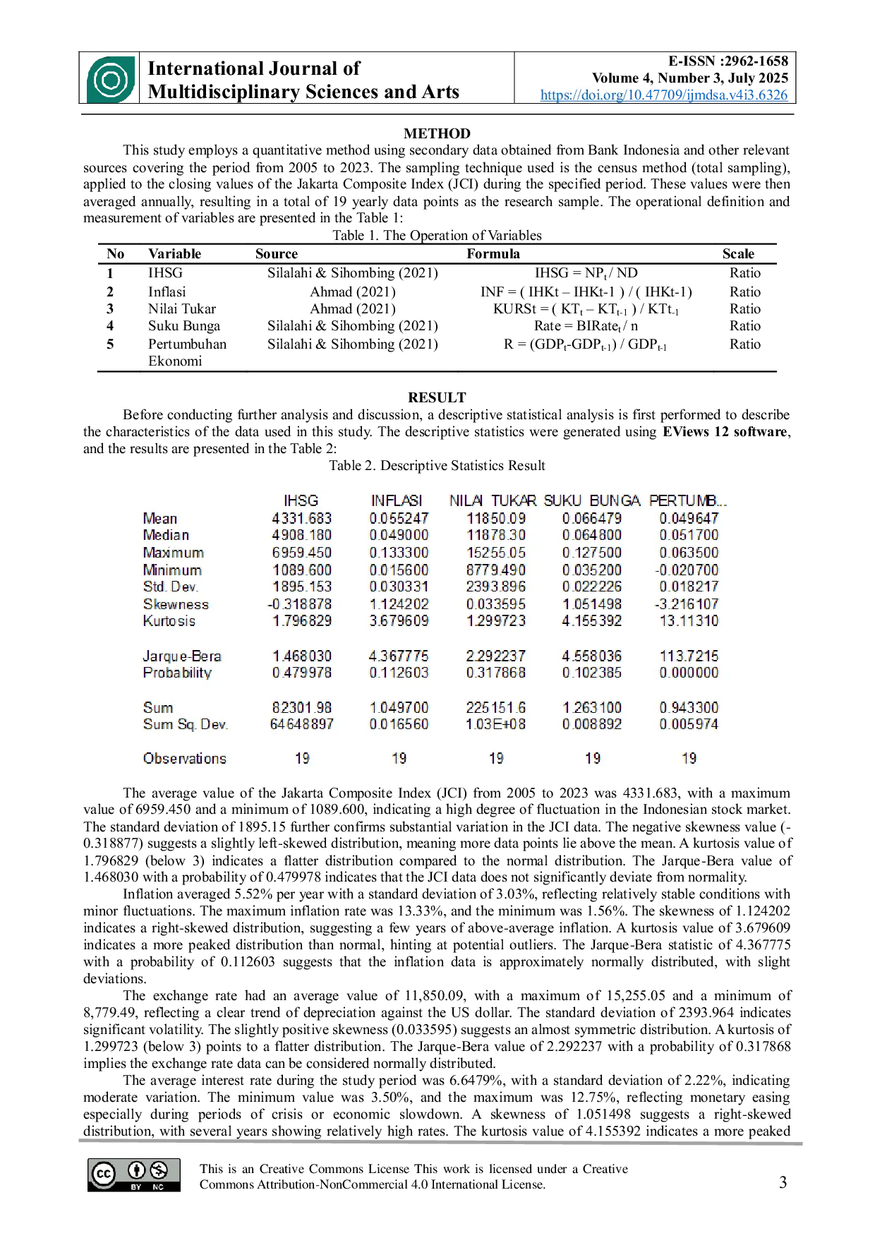 JURIS The Impact of Inflation Exchange Rate Interest Rate and Economic Growth on The Indonesia Stock Exchange Composite Index