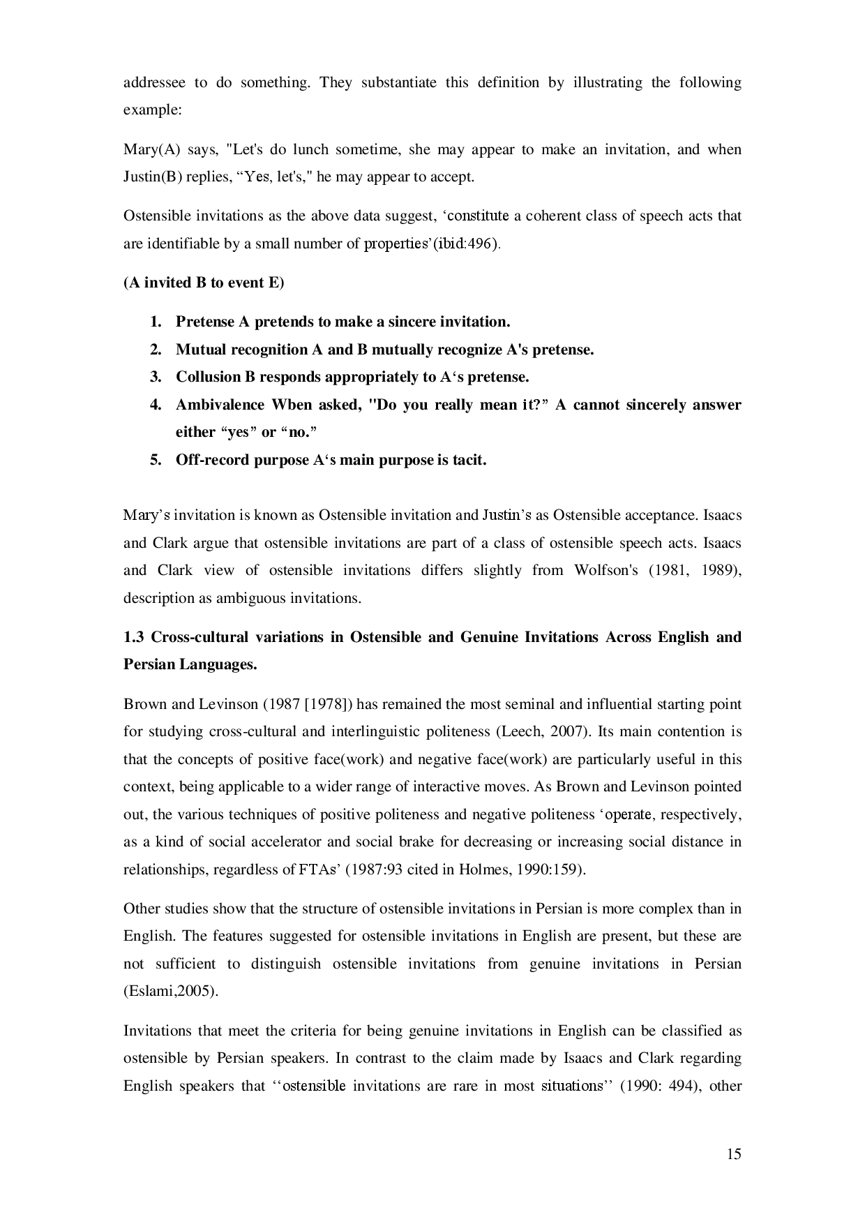 juris Pragmatic Role of Culture in Using Ostensible Invitations across Persian and English Languages